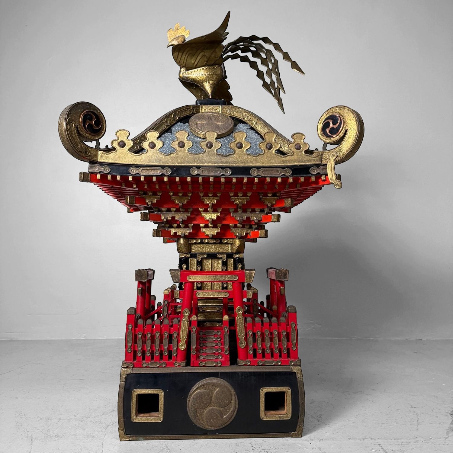 Japanse Mikoshi Tempel, Draagbaar Shinto-Heiligdom, 1920s