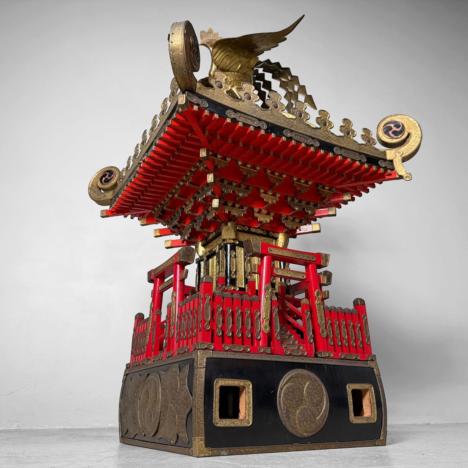 Japanse Mikoshi Tempel, Draagbaar Shinto-Heiligdom, 1920s