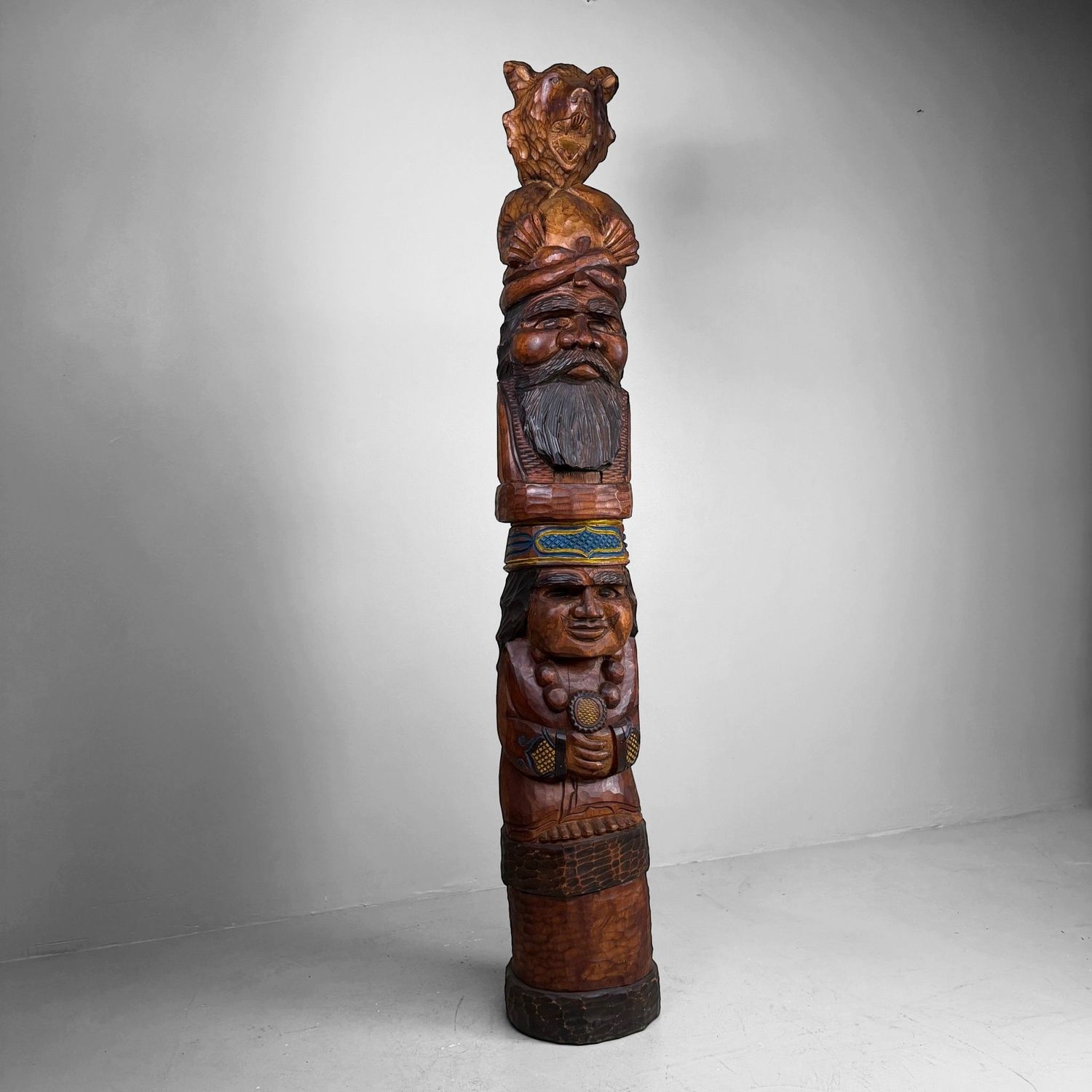 Monumental Ainu Totem Sculpture, Hokkaido Japan, 1960–1970s