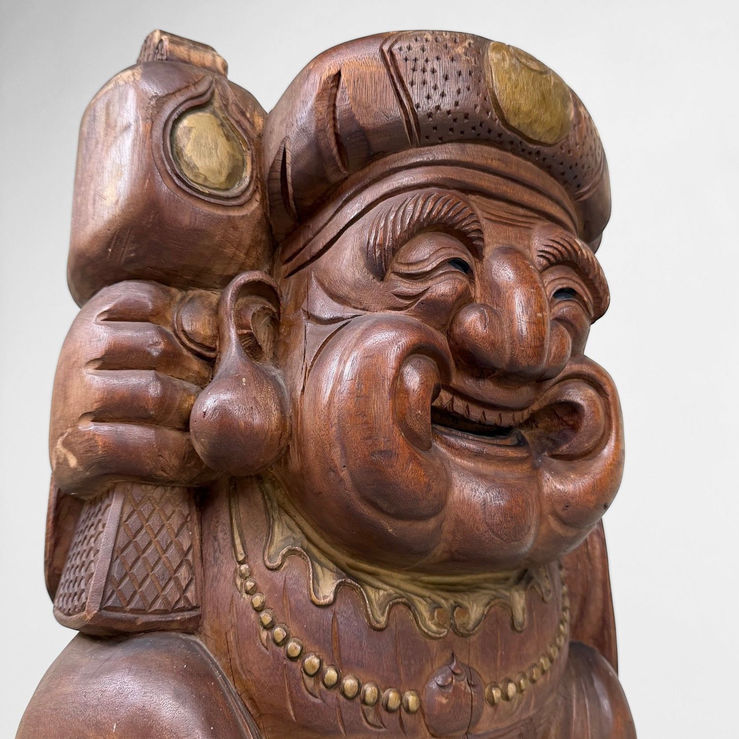 ​Groot Japans Houten Daikoku Beeld, 1930s