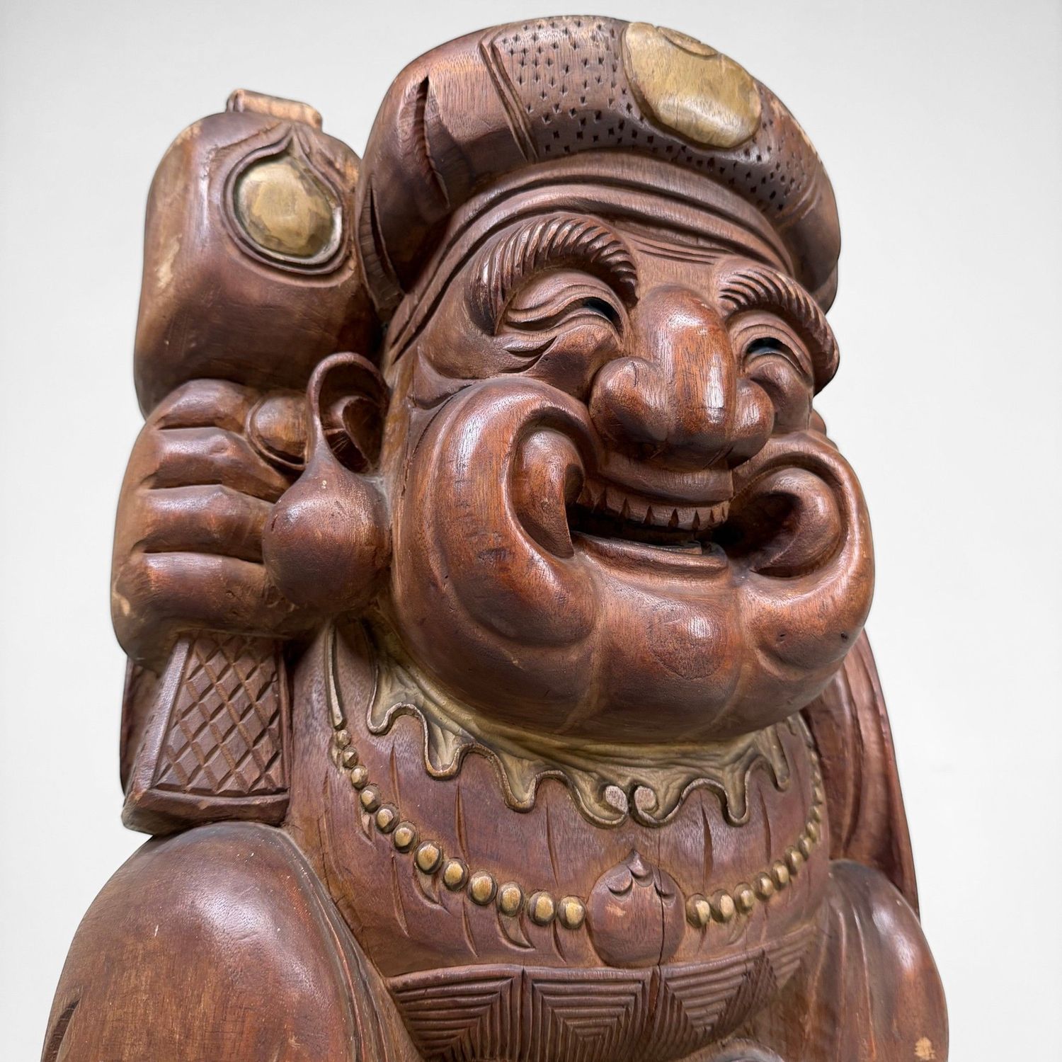 ​Groot Japans Houten Daikoku Beeld, 1930s