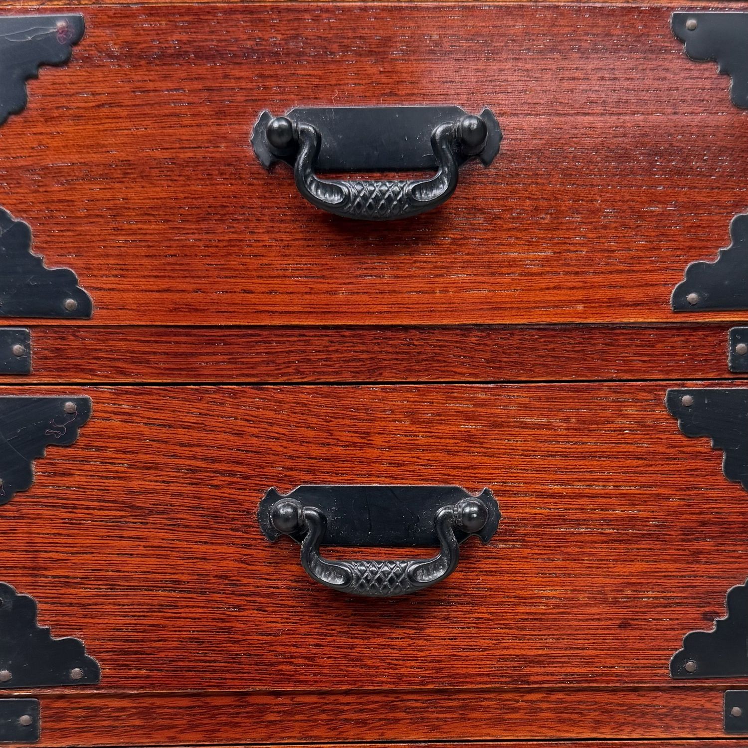 Vintage Japanese Mini-Tansu Cabinet with Three Drawers, 1980s