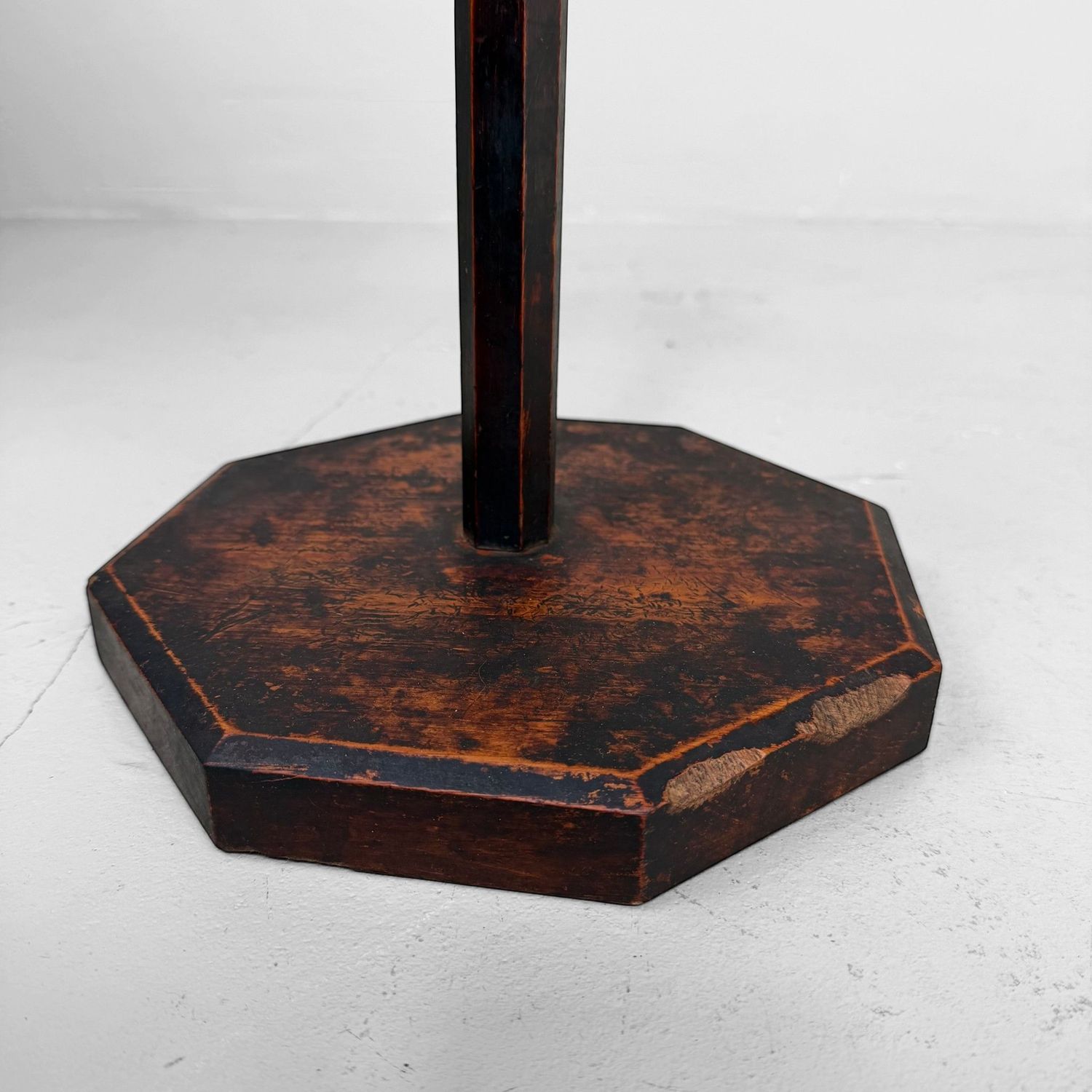 Antique Japanese Wooden Shokudai Candle Stand, c. 1870