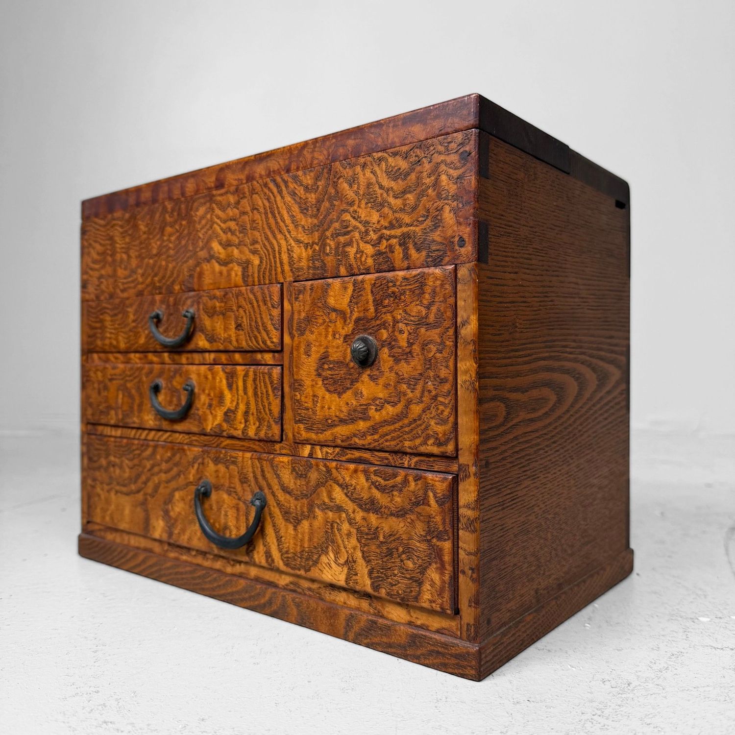Antique Japanese Haribako Sewing Box, 1920s