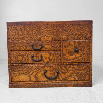 Antieke Japanse Haribako Naaidoos, 1920s