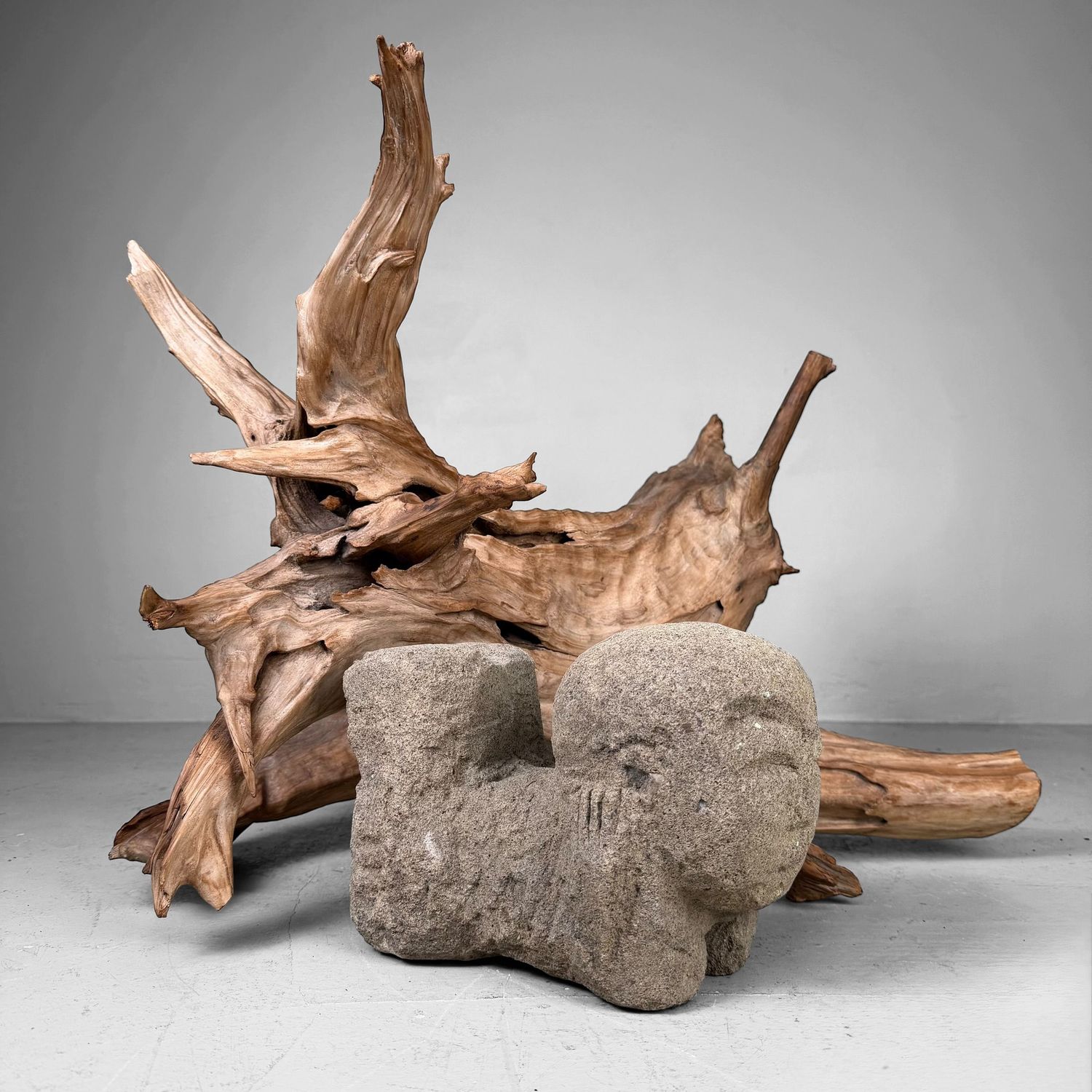 Japanse Koboku Wortelhout Sculptuur / Ikebana Object, 1960s