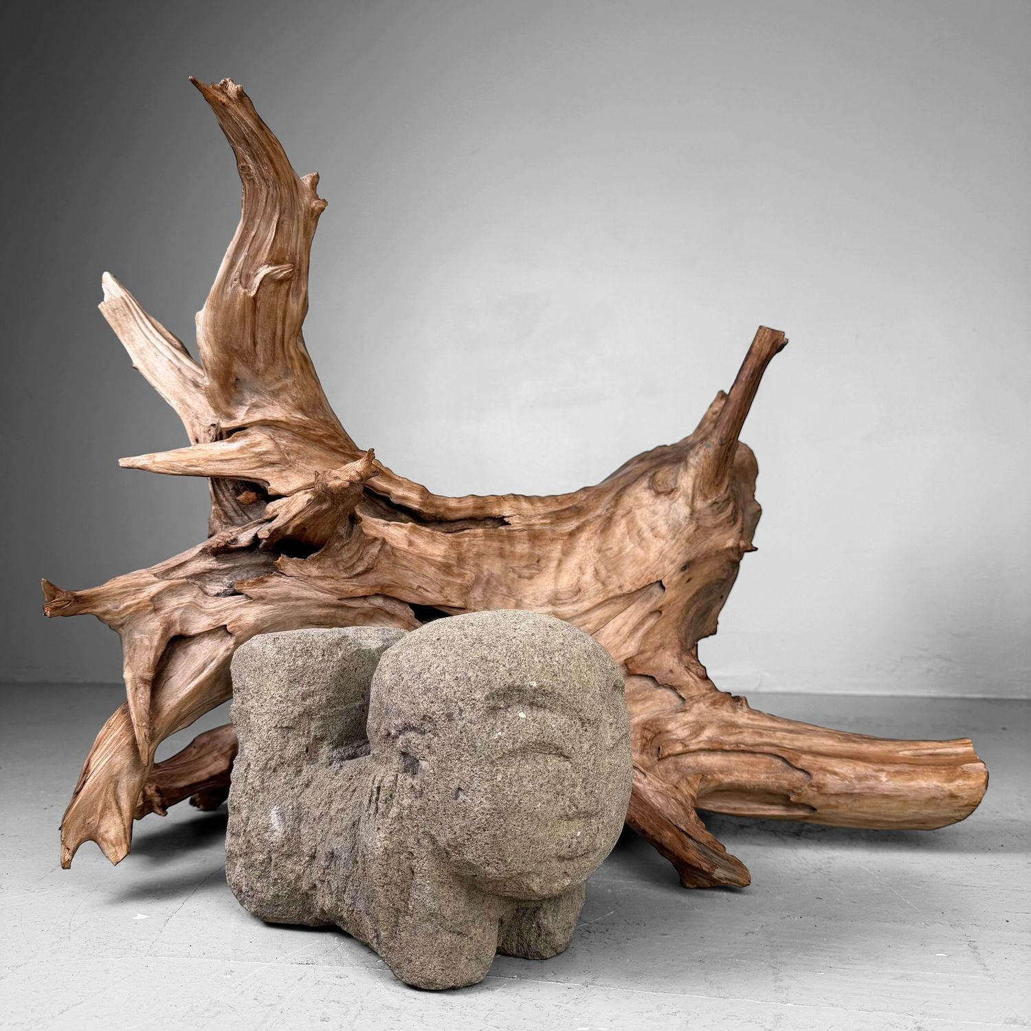 Japanse Koboku Wortelhout Sculptuur / Ikebana Object, 1960s