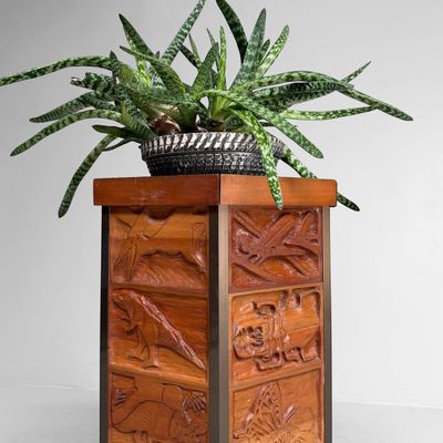 Japanse Kadai Plantenstandaard / Decoratieve Sokkel, 1994
