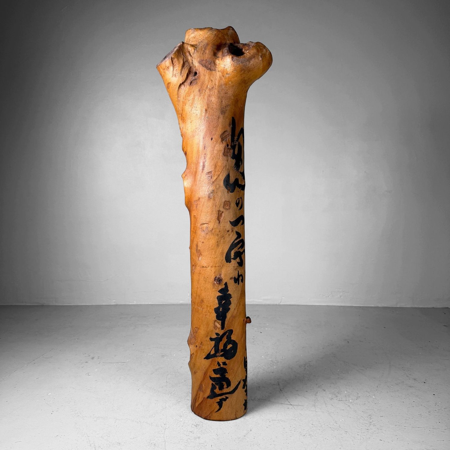 Japanse Koboku Hanaire Boomstam / Wabi-Sabi Ikebana Object, 1960s