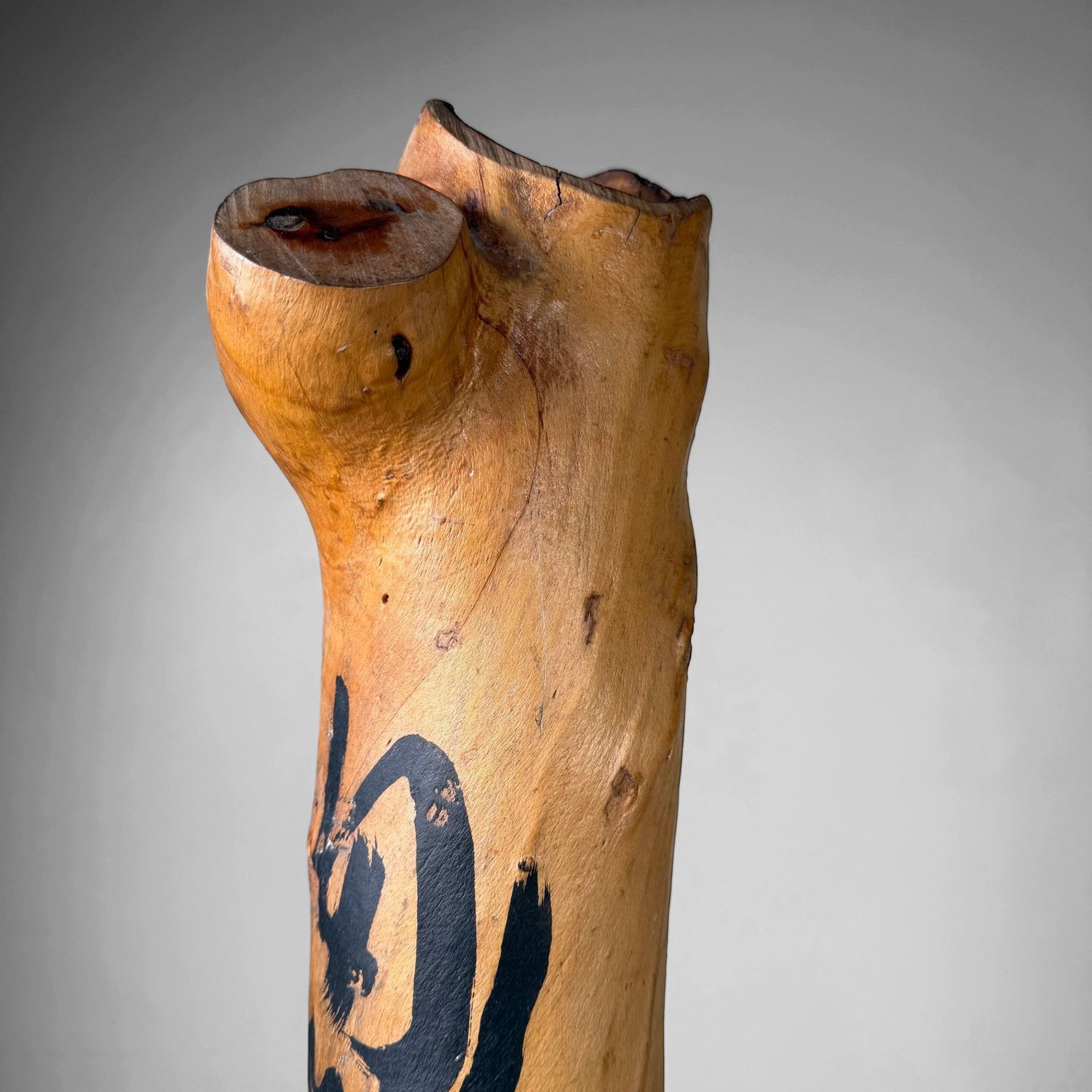 Japanse Koboku Hanaire Boomstam / Wabi-Sabi Ikebana Object, 1960s