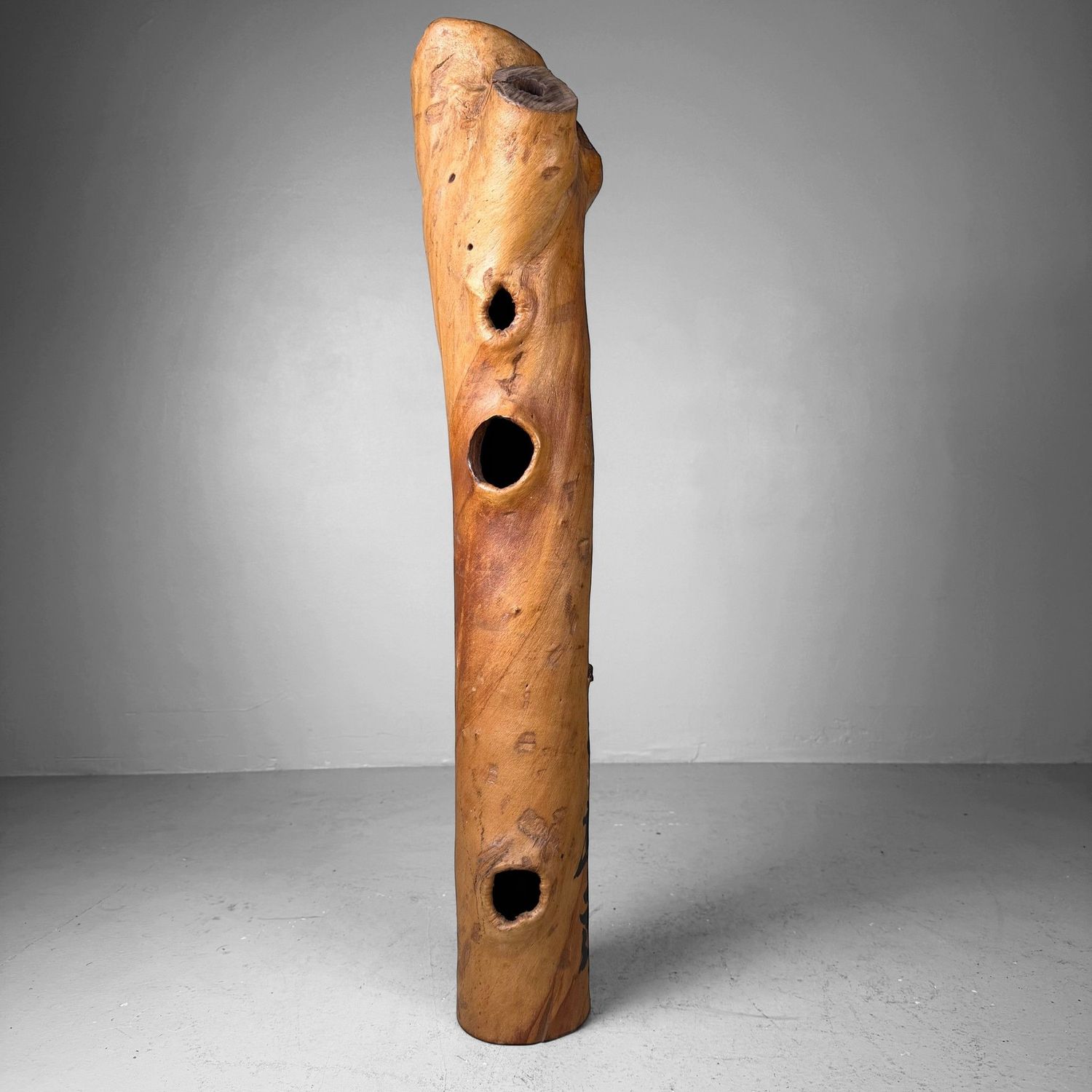 Japanse Koboku Hanaire Boomstam / Wabi-Sabi Ikebana Object, 1960s