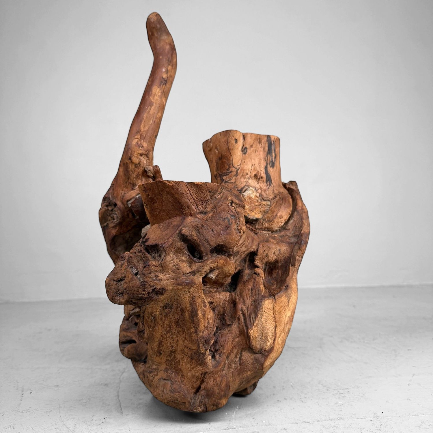 Japanese Koboku Root Wood Sculpture / Ikebana Object, 1960s