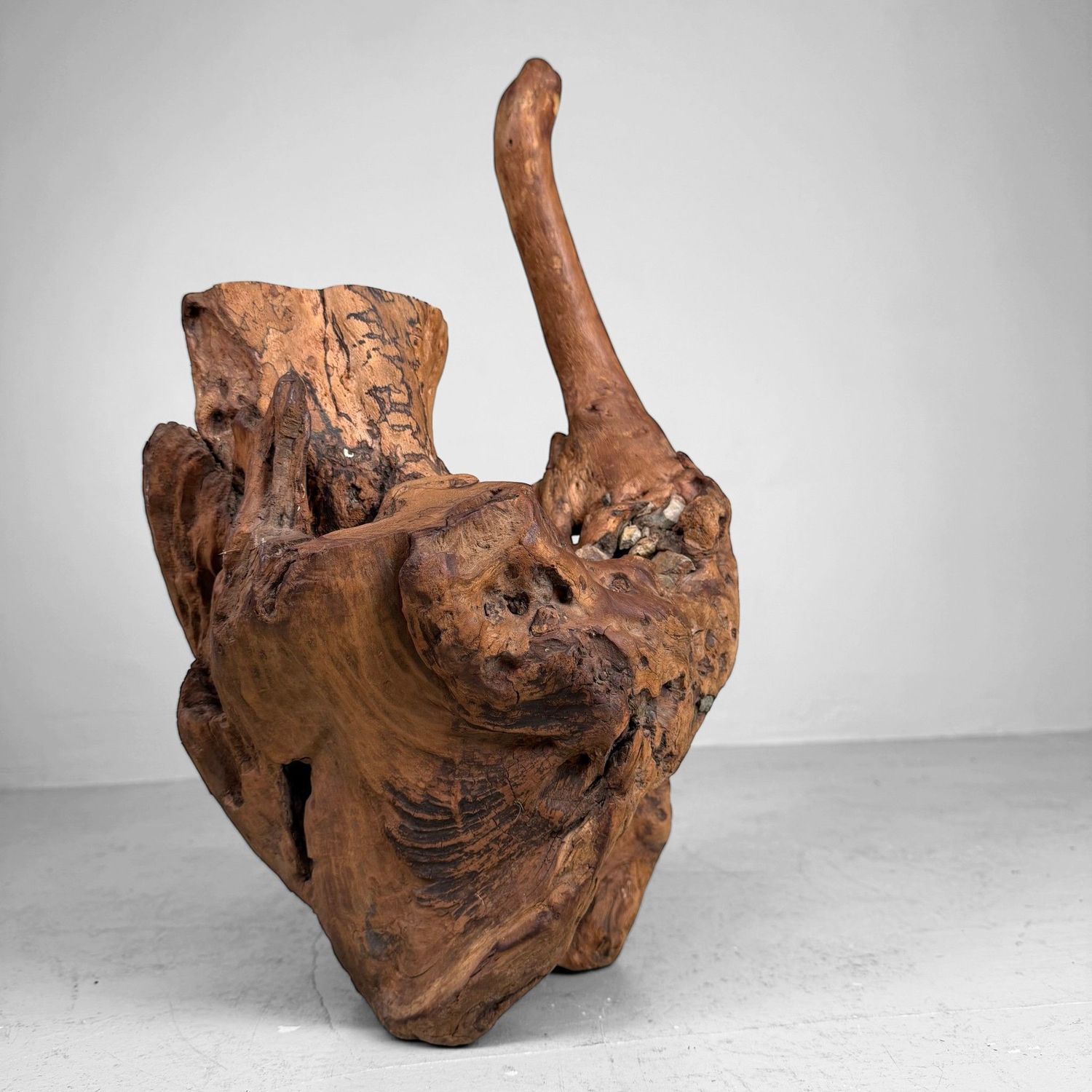 Japanese Koboku Root Wood Sculpture / Ikebana Object, 1960s