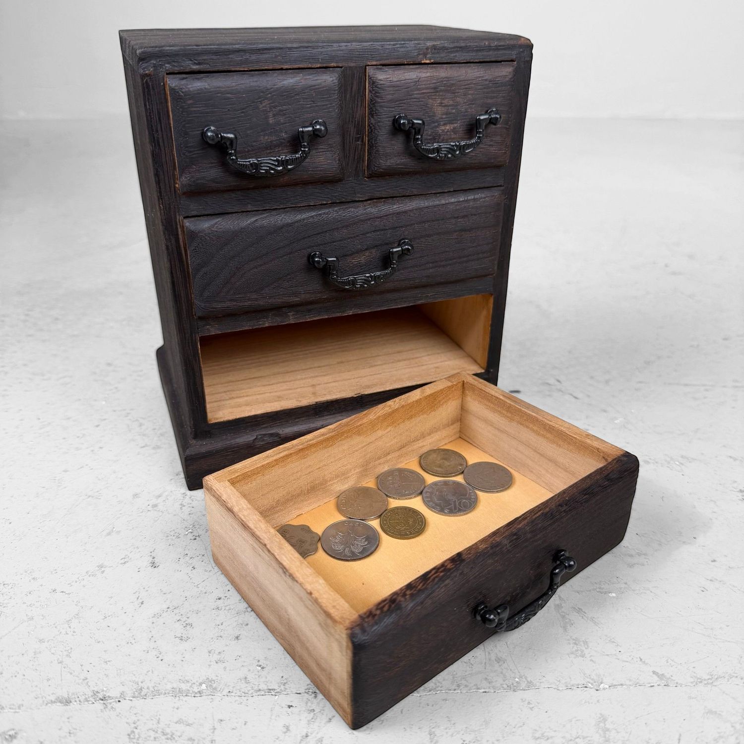 Small Vintage Japanese Ko-dansu Drawer Cabinet, c. 1970–1980