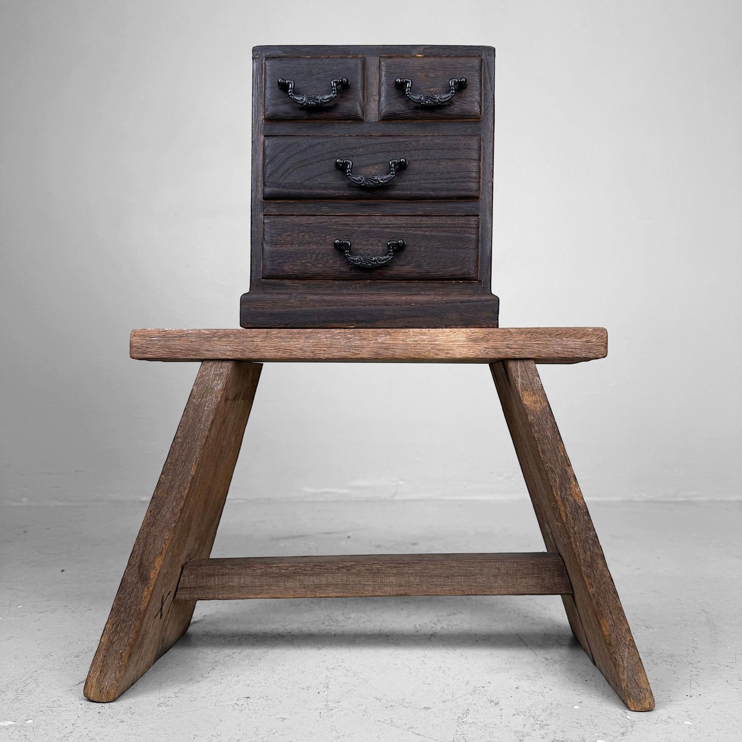 Small Vintage Japanese Ko-dansu Drawer Cabinet, c. 1970–1980