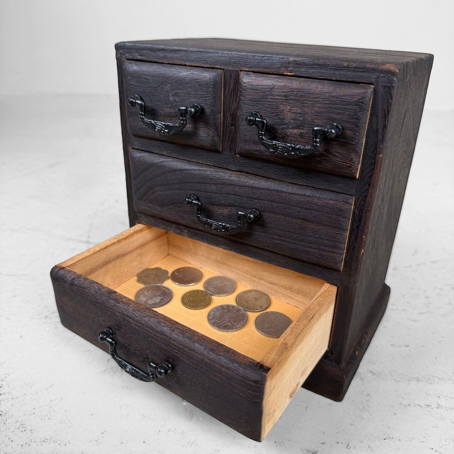 Small Vintage Japanese Ko-dansu Drawer Cabinet, c. 1970–1980