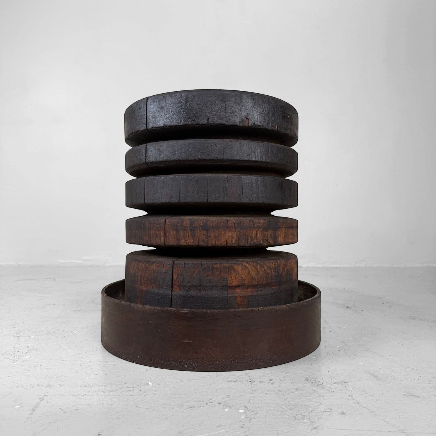 Monumental Japanese Industrial Wooden Interior Object, c. 1930–1950