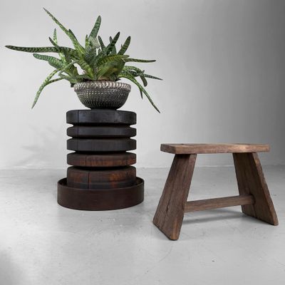Monumental Japanese Industrial Wooden Interior Object, c. 1930–1950