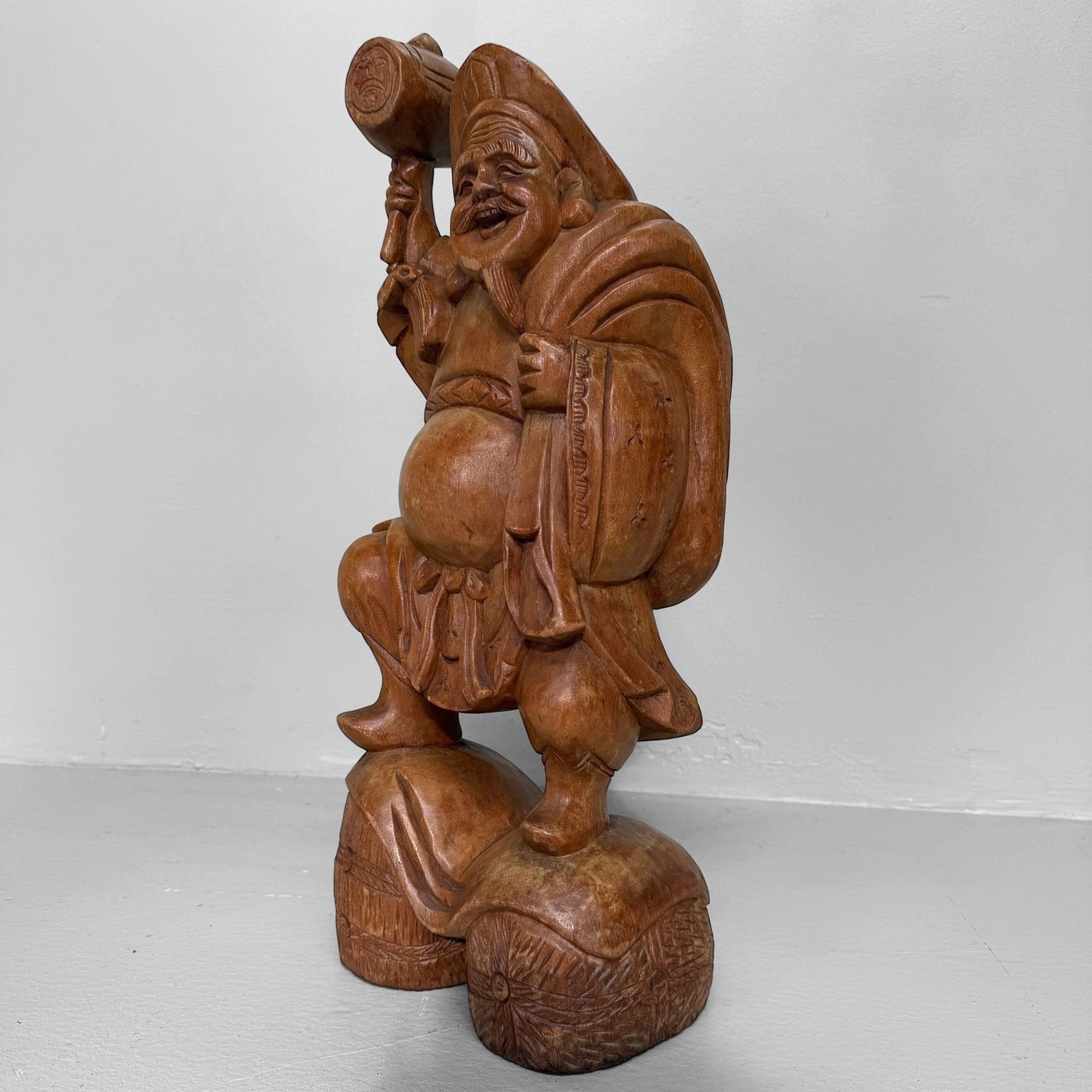 Japanese Wooden Daikokuten Figure, c. 1960