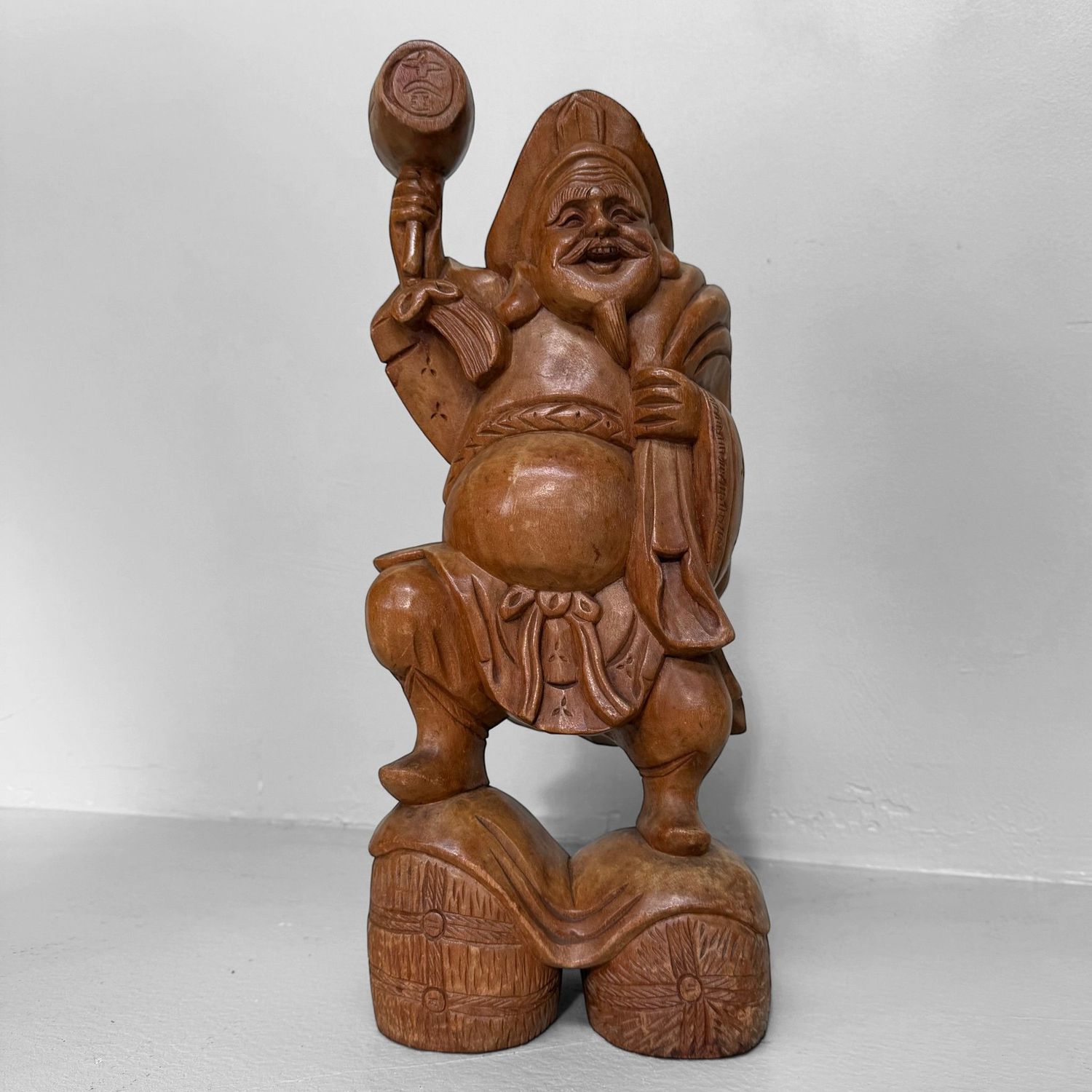 Japanese Wooden Daikokuten Figure, c. 1960
