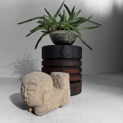 Sculpturaal Japans Industrieel Houten Interieurobject, ca. 1930–1950