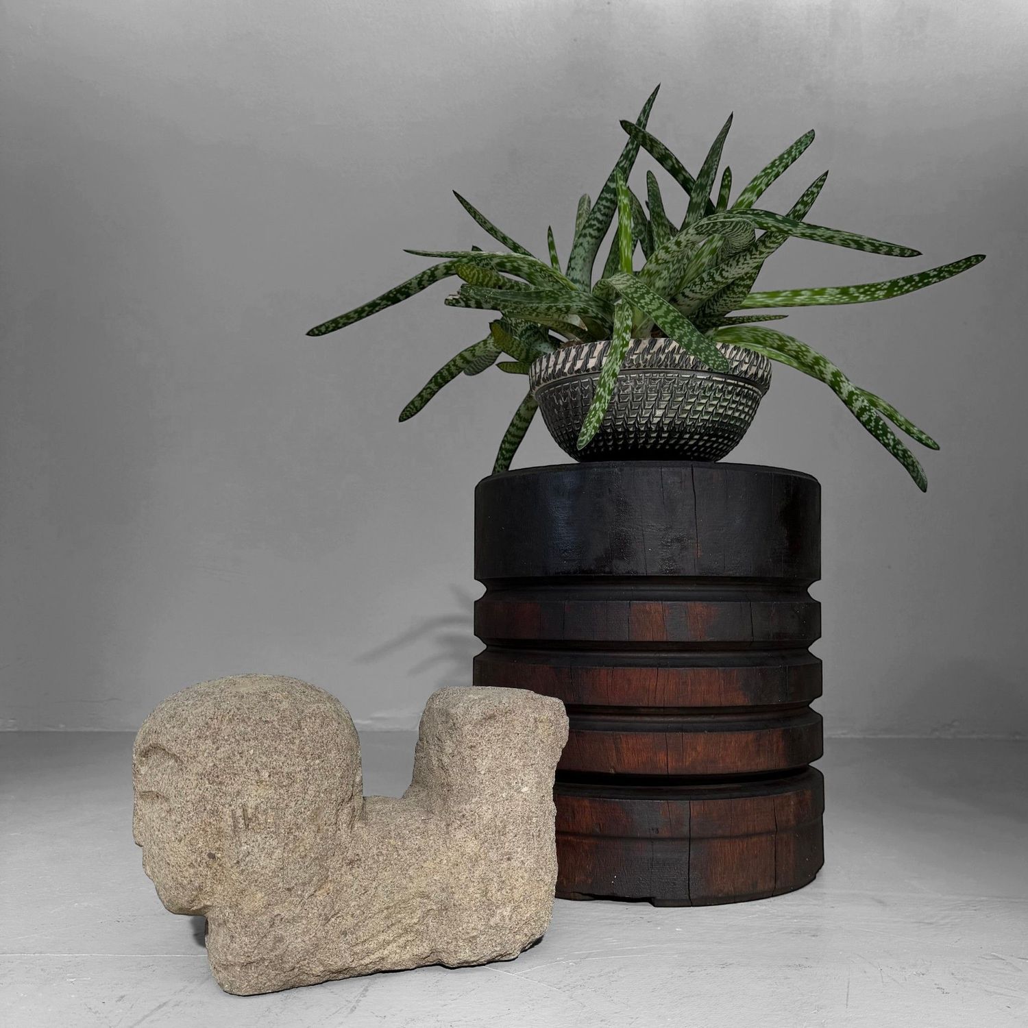 Sculptural Japanese Industrial Wooden Interior Object, c. 1930–1950