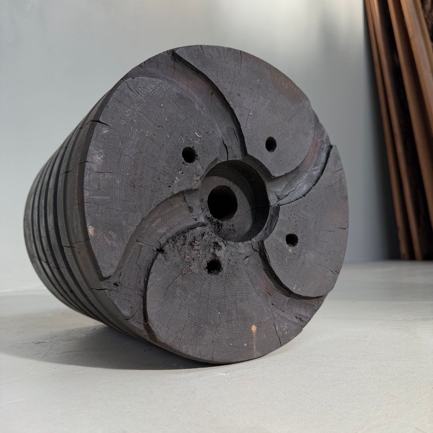 Sculptural Japanese Industrial Wooden Interior Object, c. 1930–1950