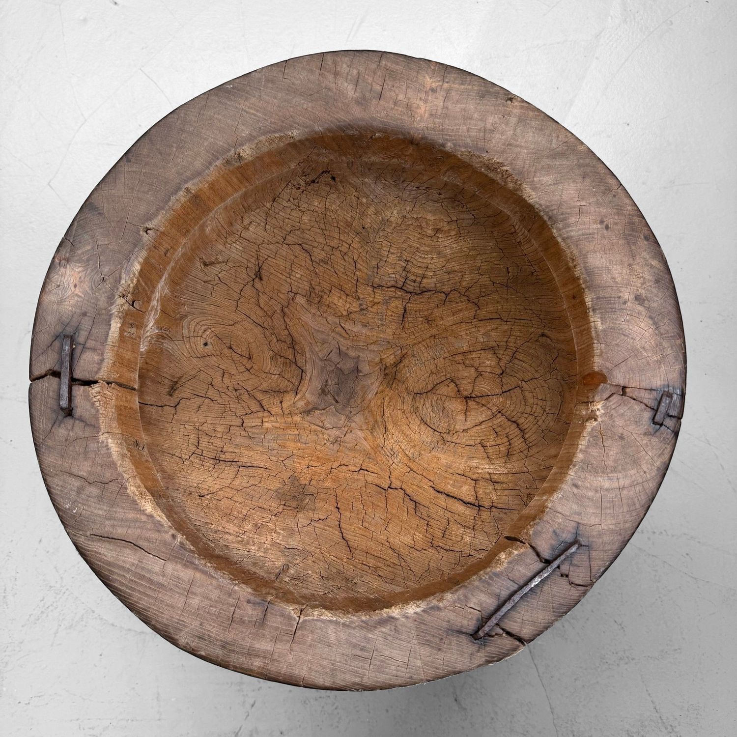 Japanse Houten Usu Rijstvijzel, Interieurobject, ca. 1920–1940.