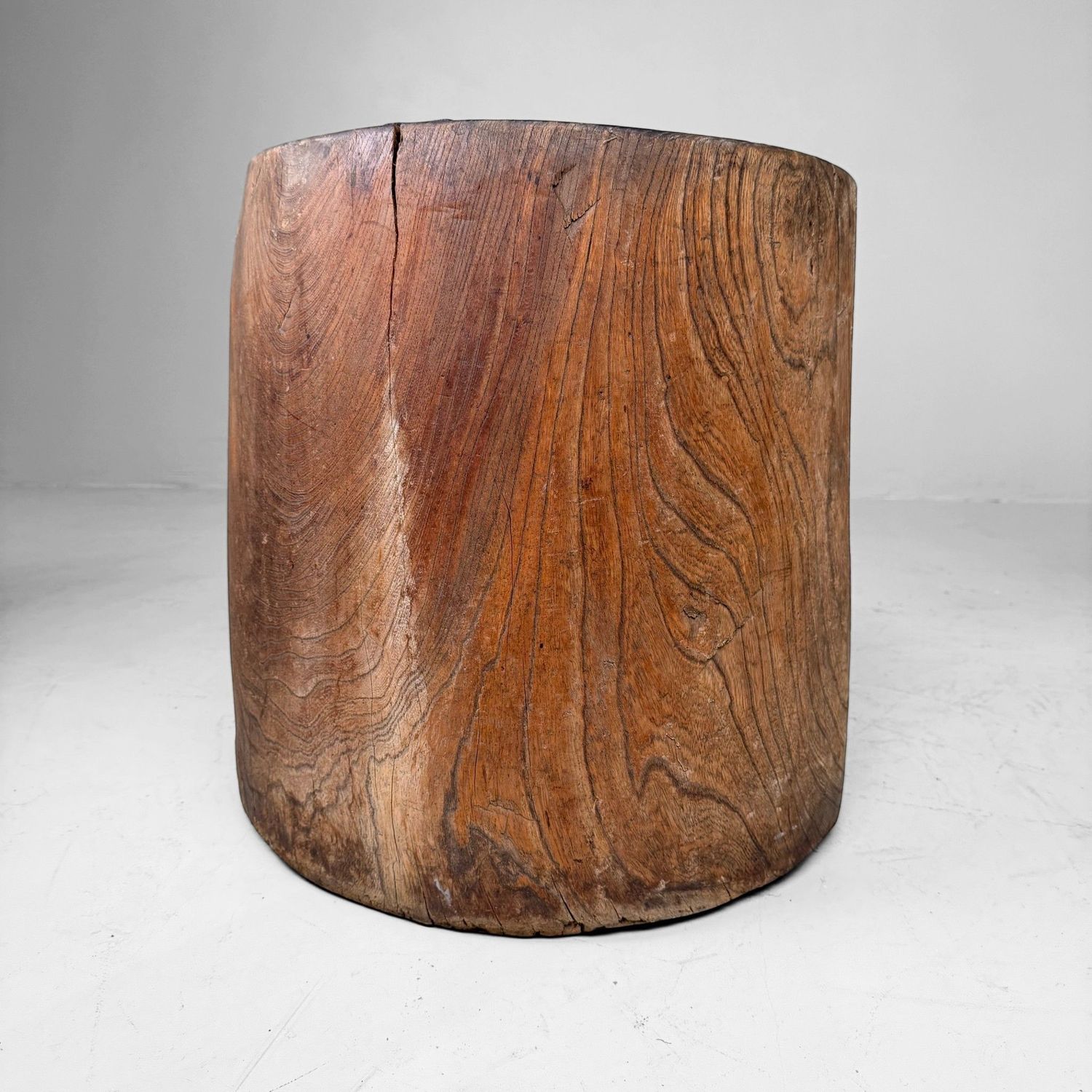 Japanse Houten Usu Rijstvijzel, Interieurobject, ca. 1920–1940.