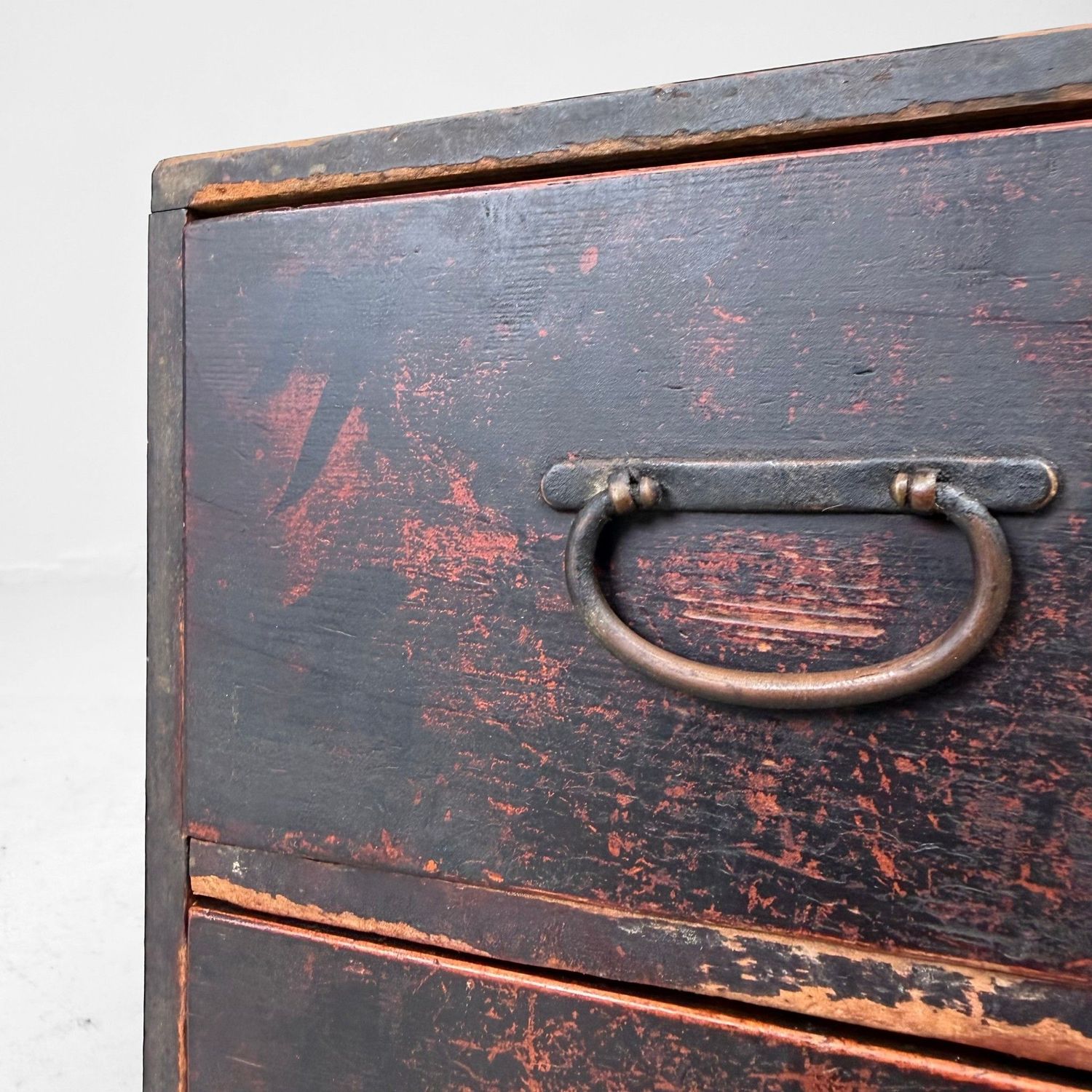 Japanese Small Drawer Cabinet with Calligraphy, c. 1910–1920