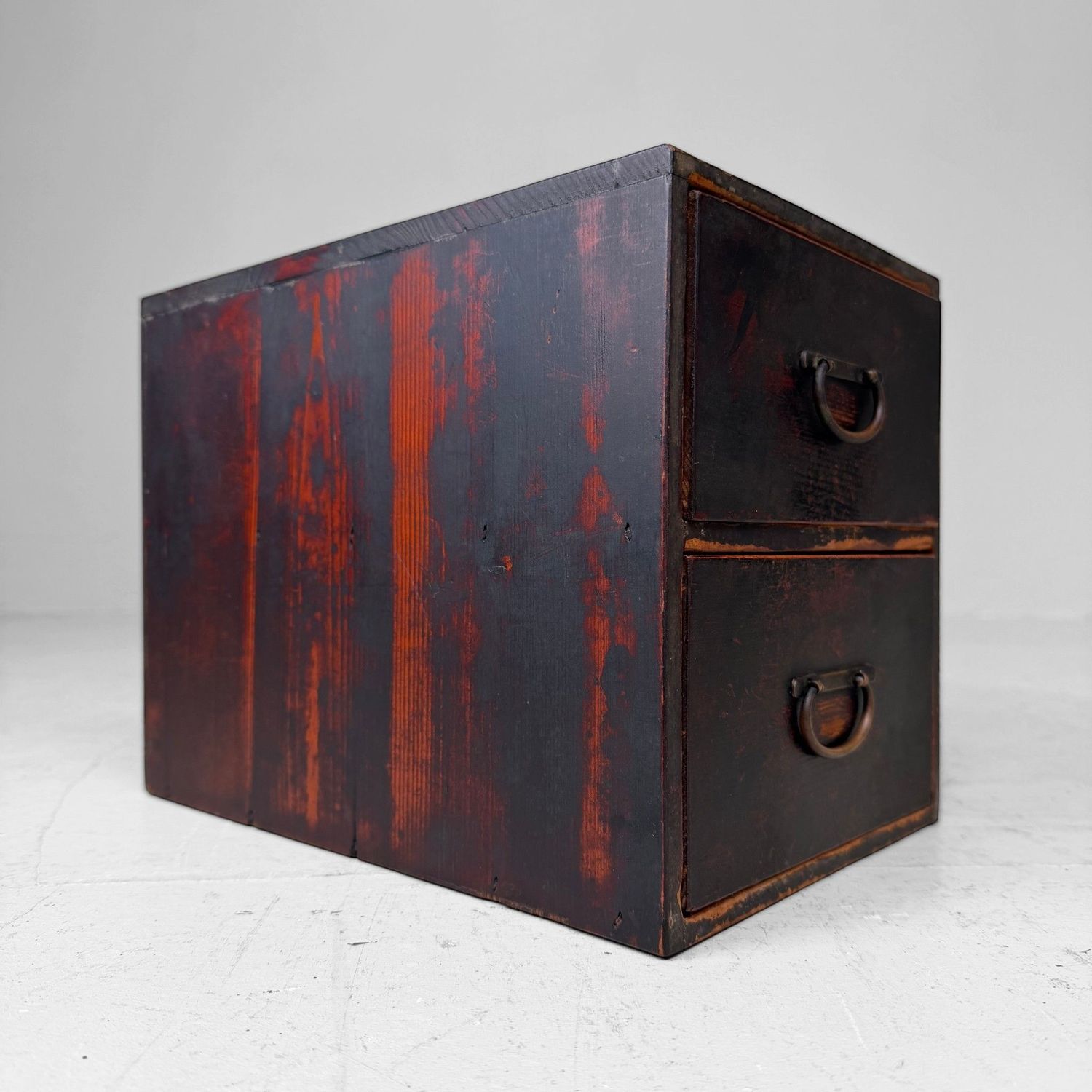 Japanese Small Drawer Cabinet with Calligraphy, c. 1910–1920
