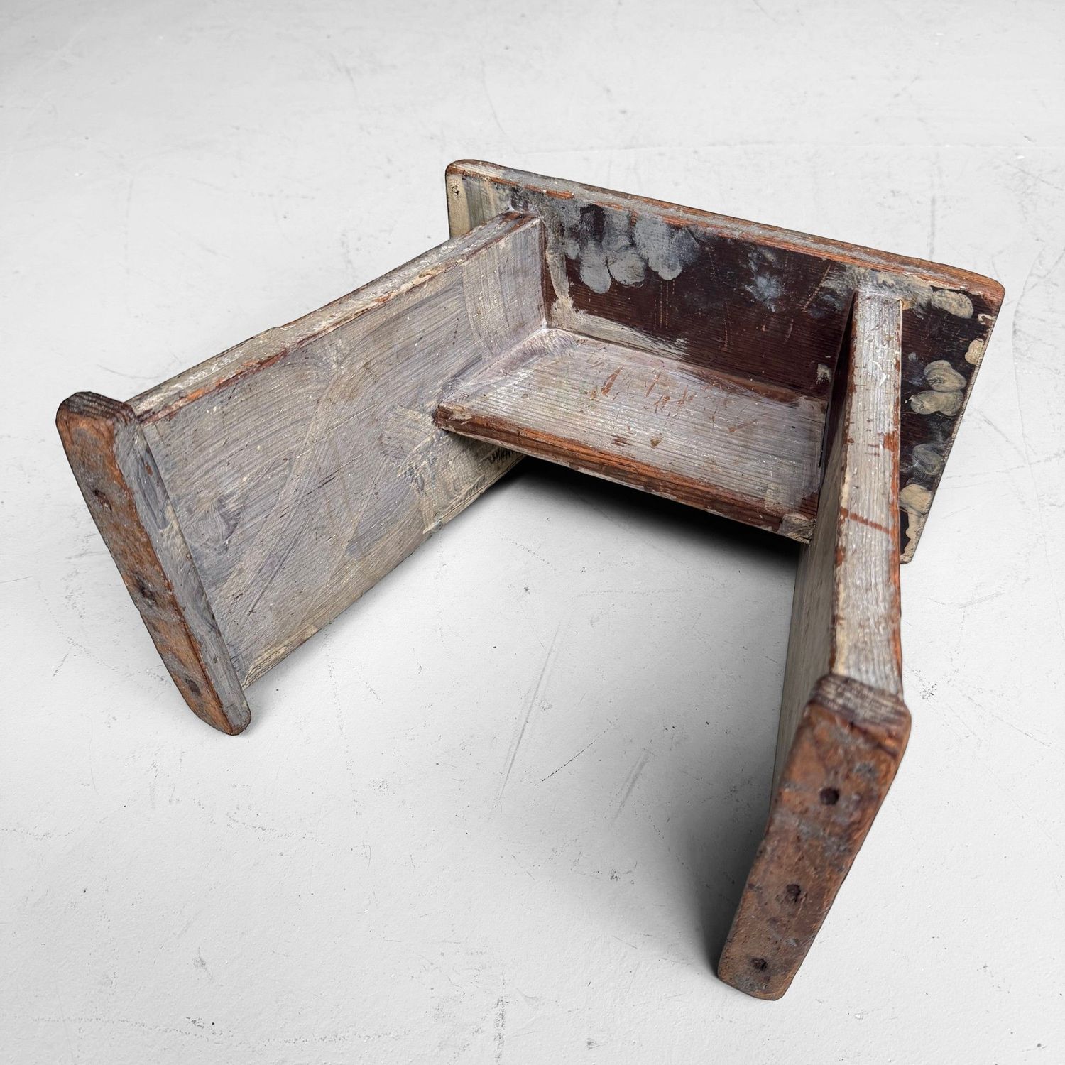 Japanese Wooden Step Stool / Plant Stand, 1950s–1960s
