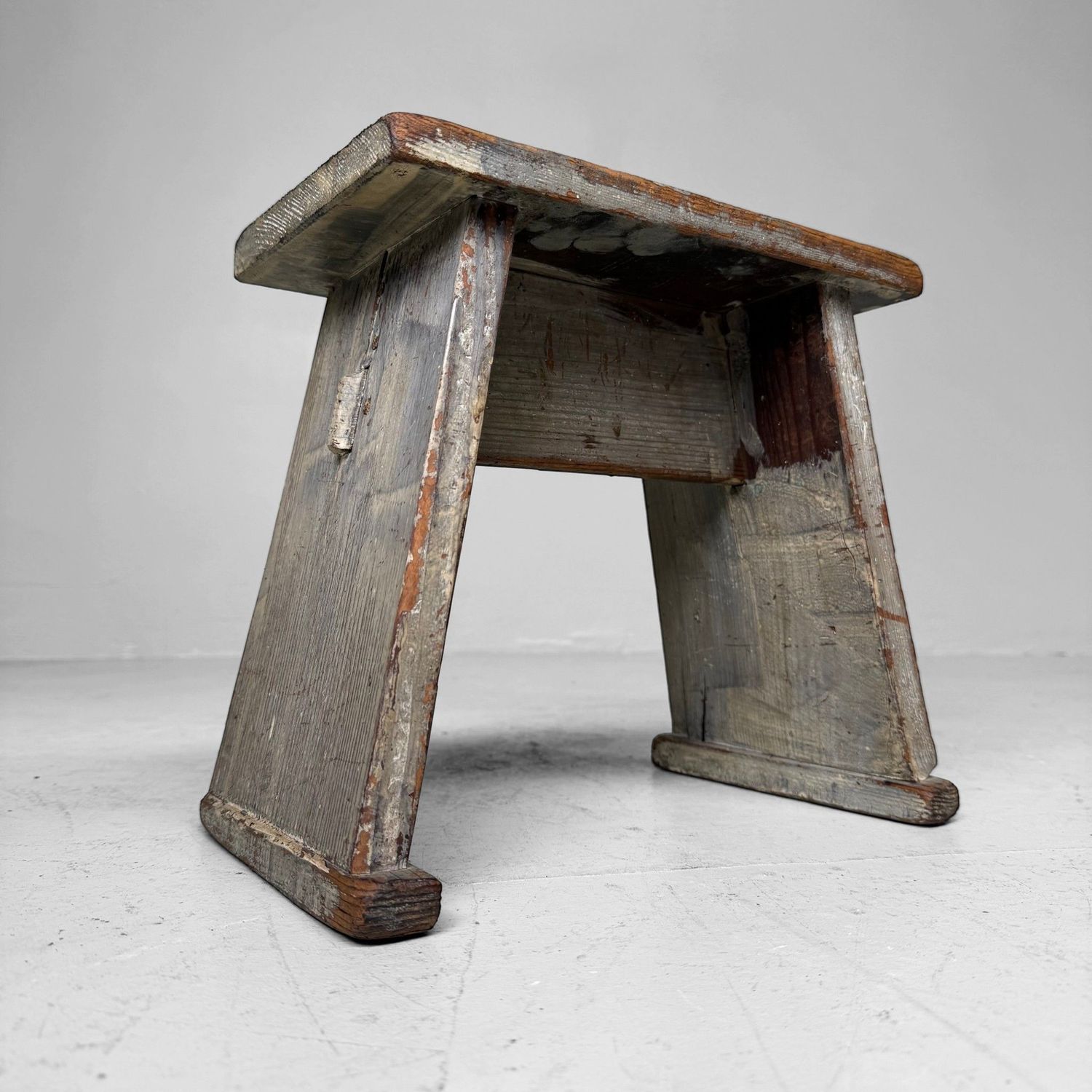 Japanese Wooden Step Stool / Plant Stand, 1950s–1960s