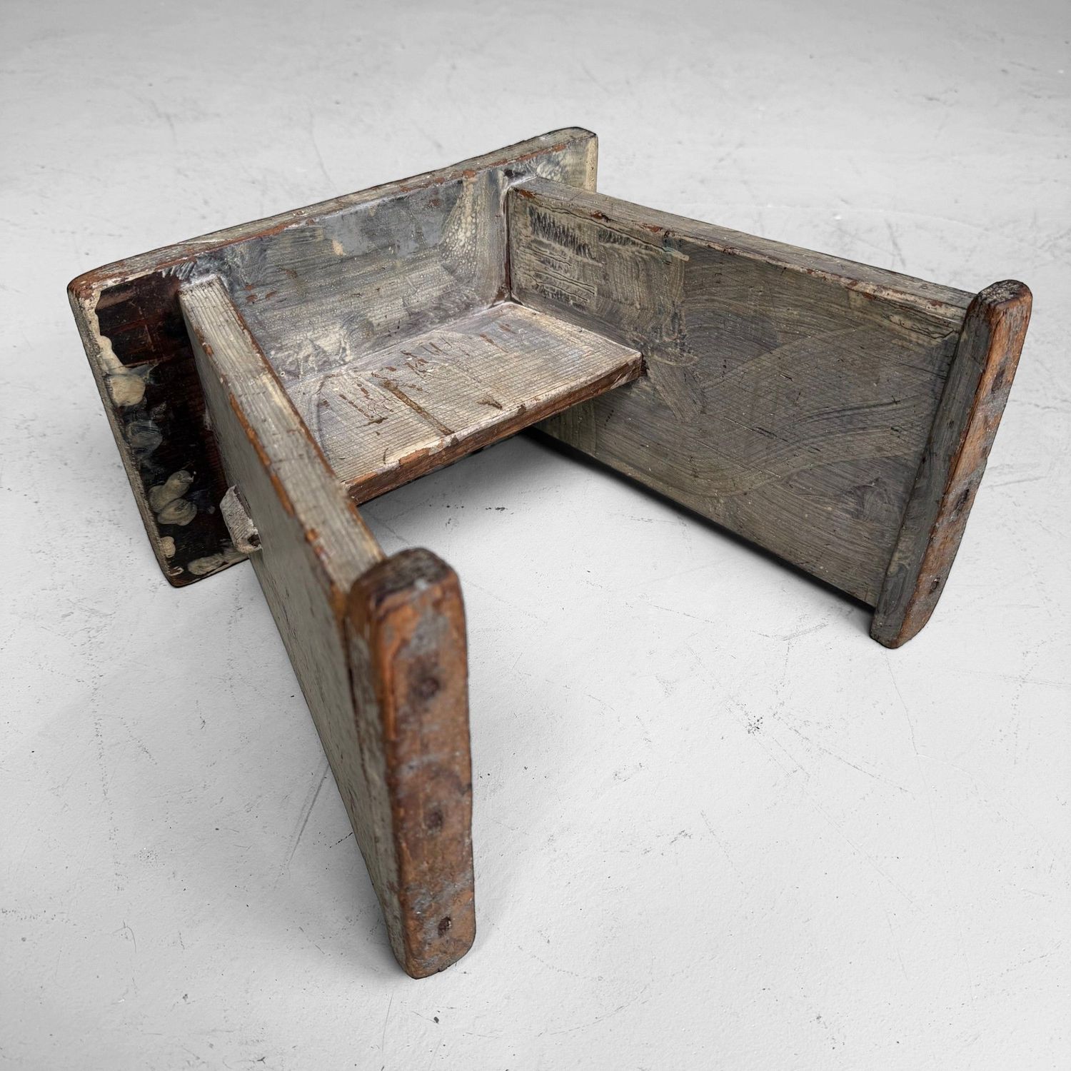 Japanese Wooden Step Stool / Plant Stand, 1950s–1960s
