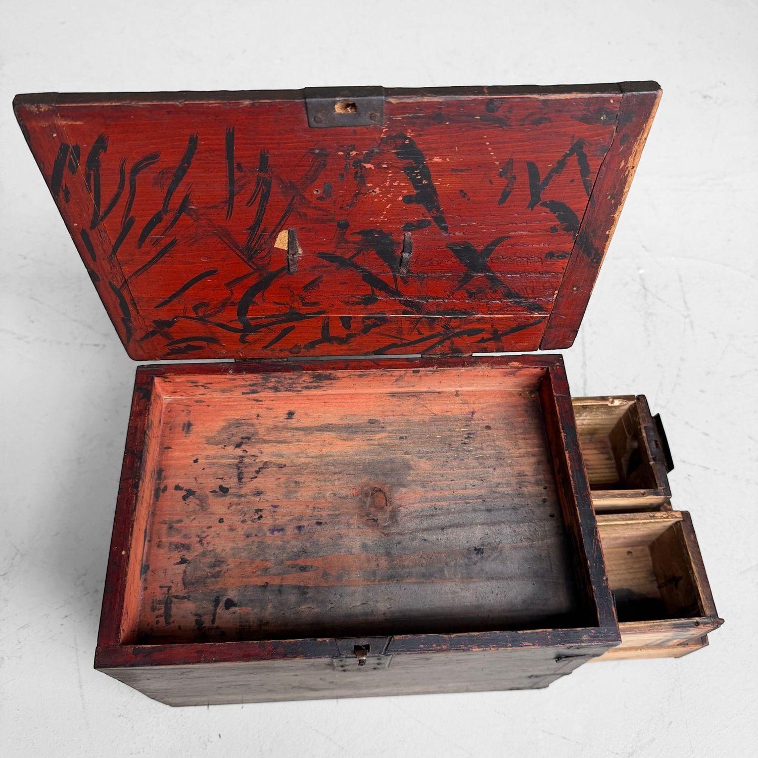 Rare Japanese Suzuribako Calligraphy Box, 1870–1890
