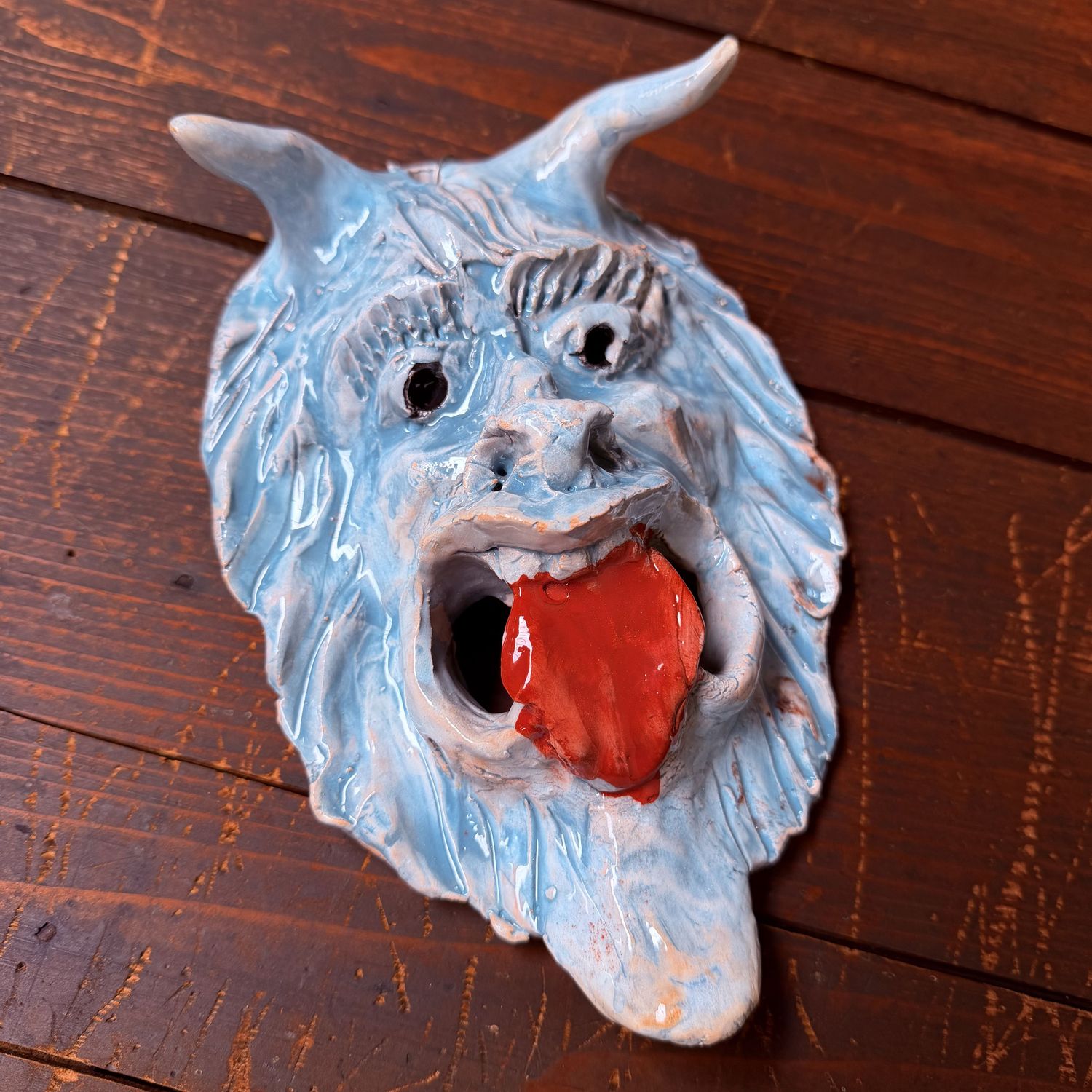 Apotropaic Ceramic Mask, Gennaro Condurso, Seminara, Italy