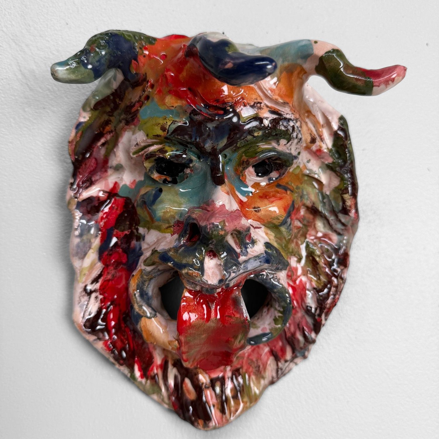 Apotropaic Ceramic Mask, Gennaro Condurso, Seminara, Italy