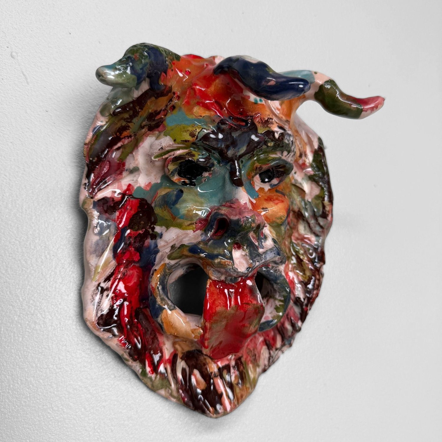 Apotropaic Ceramic Mask, Gennaro Condurso, Seminara, Italy