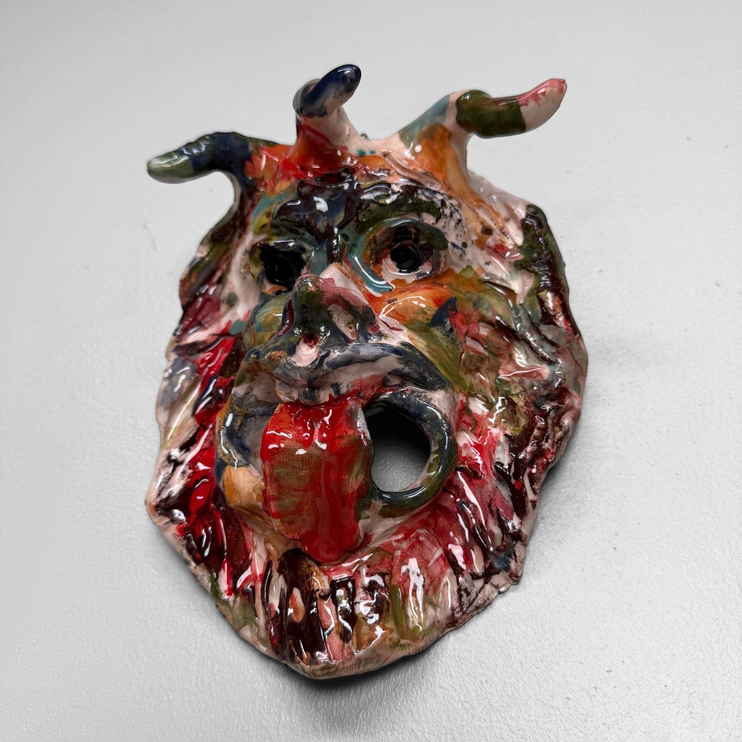 Apotropaic Ceramic Mask, Gennaro Condurso, Seminara, Italy