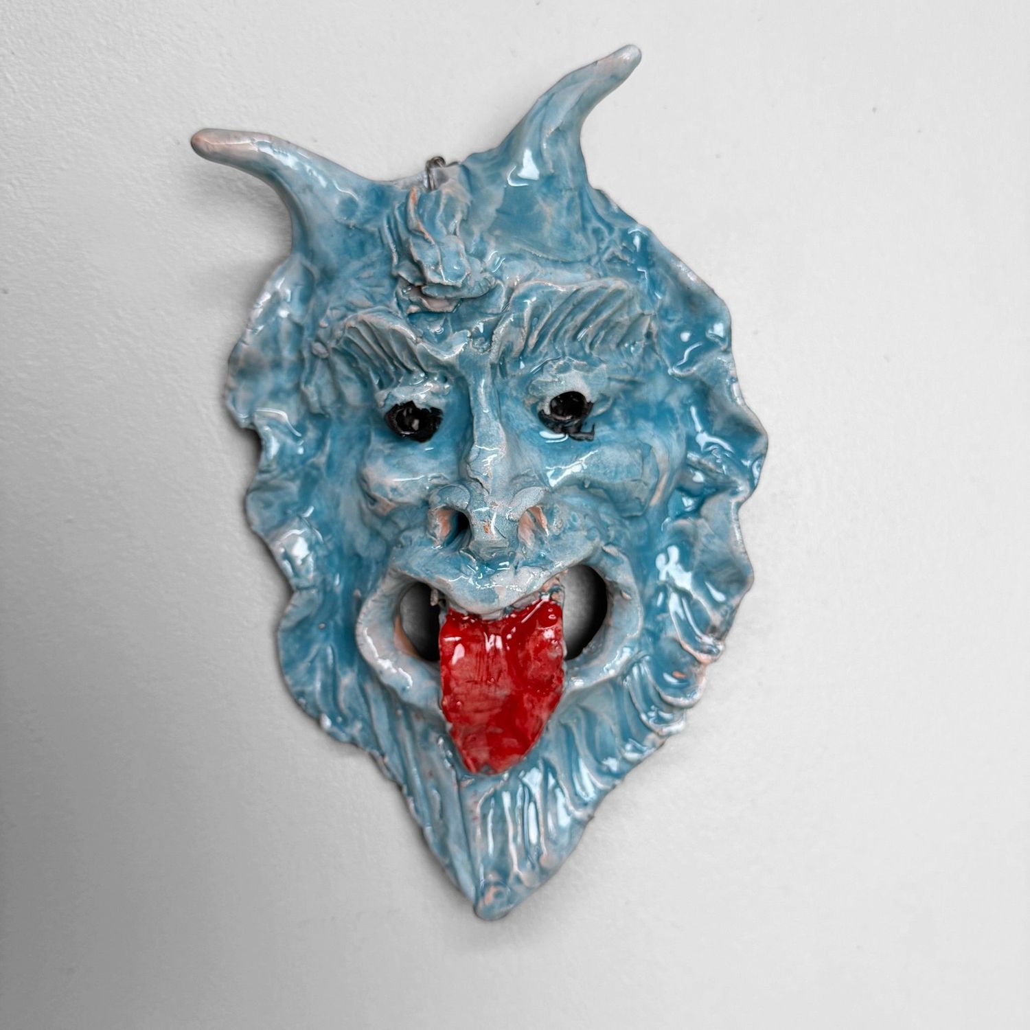 Uniek Keramieken Apotropaïsch Masker, Gennaro Condurso, Italië