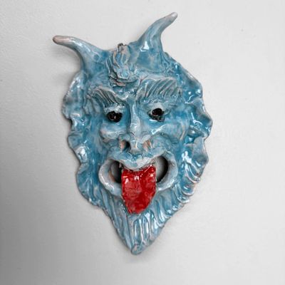 Unique Ceramic Apotropaic Mask, Gennaro Condurso, Italy