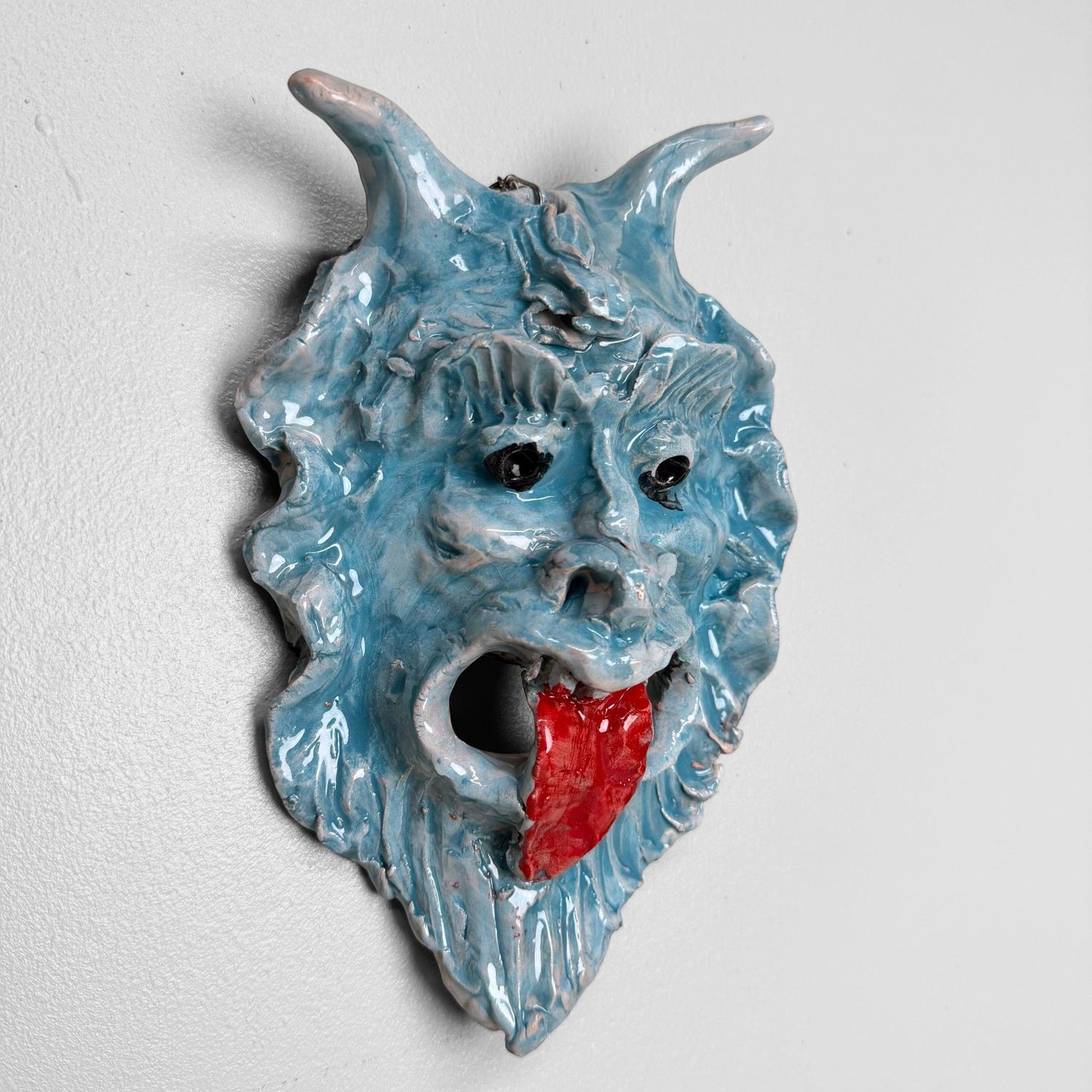 Uniek Keramieken Apotropaïsch Masker, Gennaro Condurso, Italië