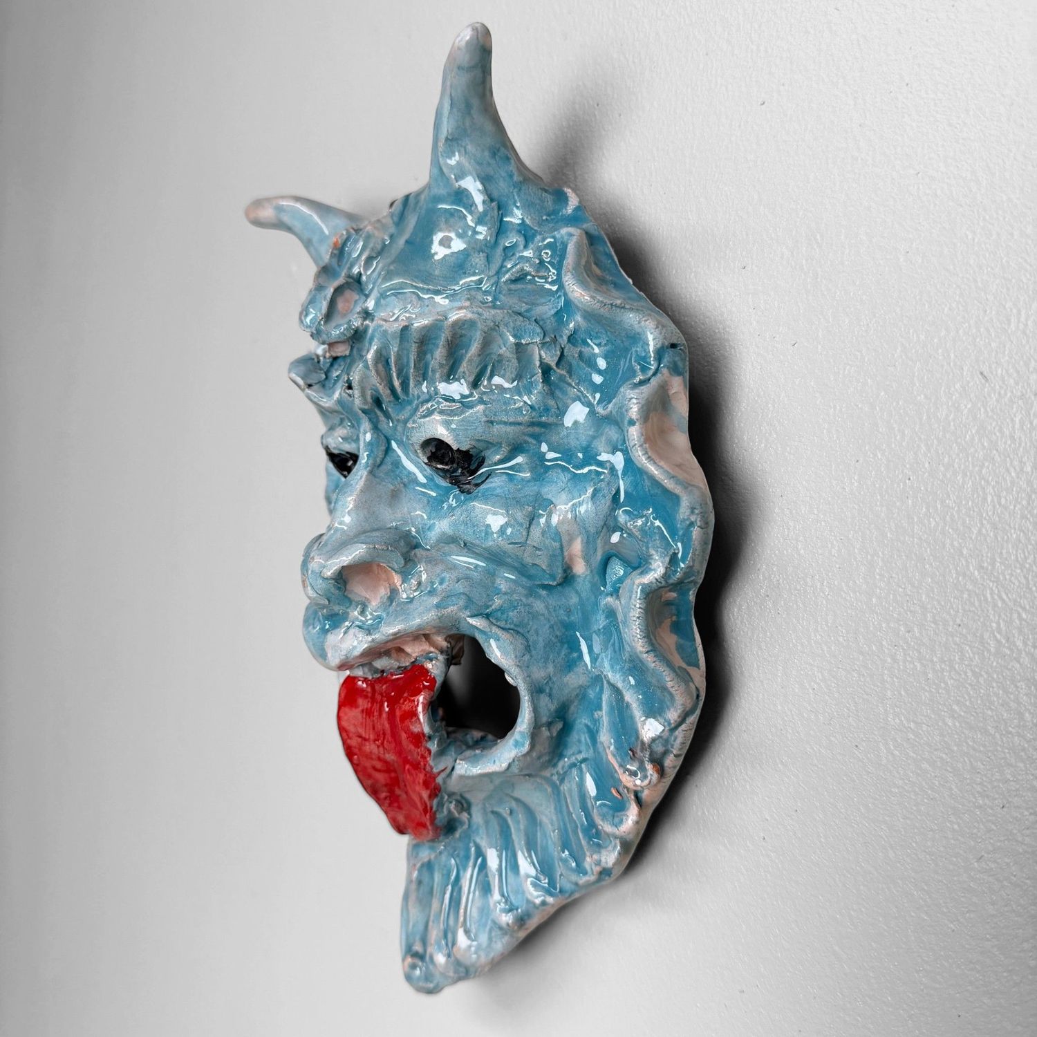 Uniek Keramieken Apotropaïsch Masker, Gennaro Condurso, Italië