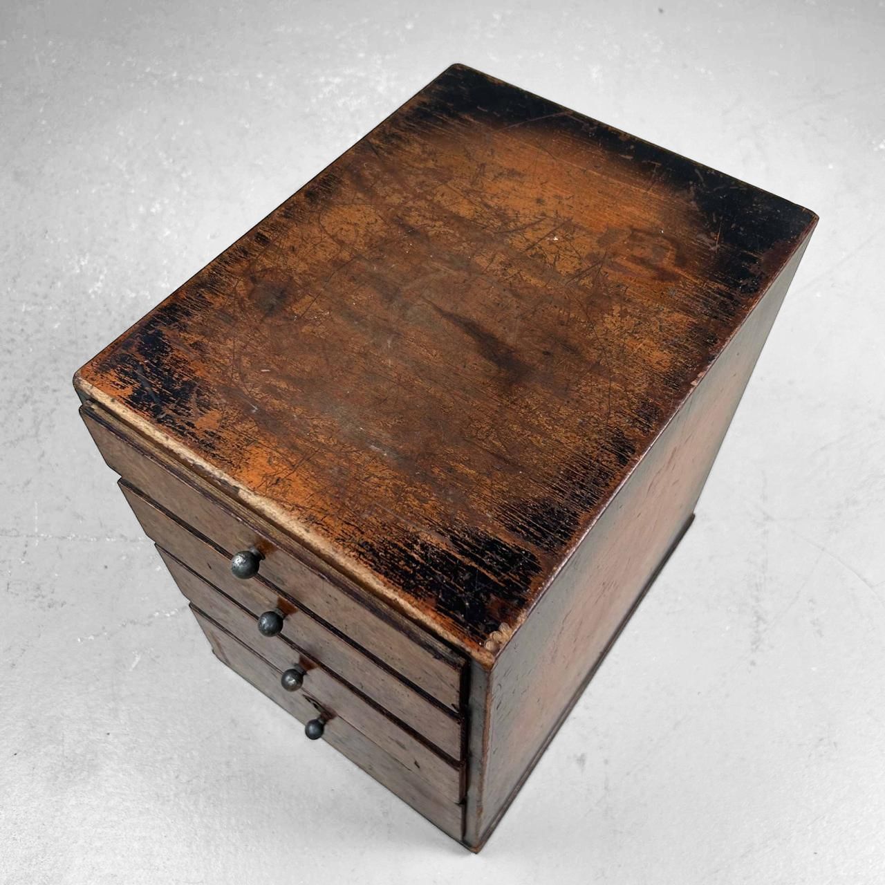 Vintage Japans Ladenkastje, Burl Wood, 1950s