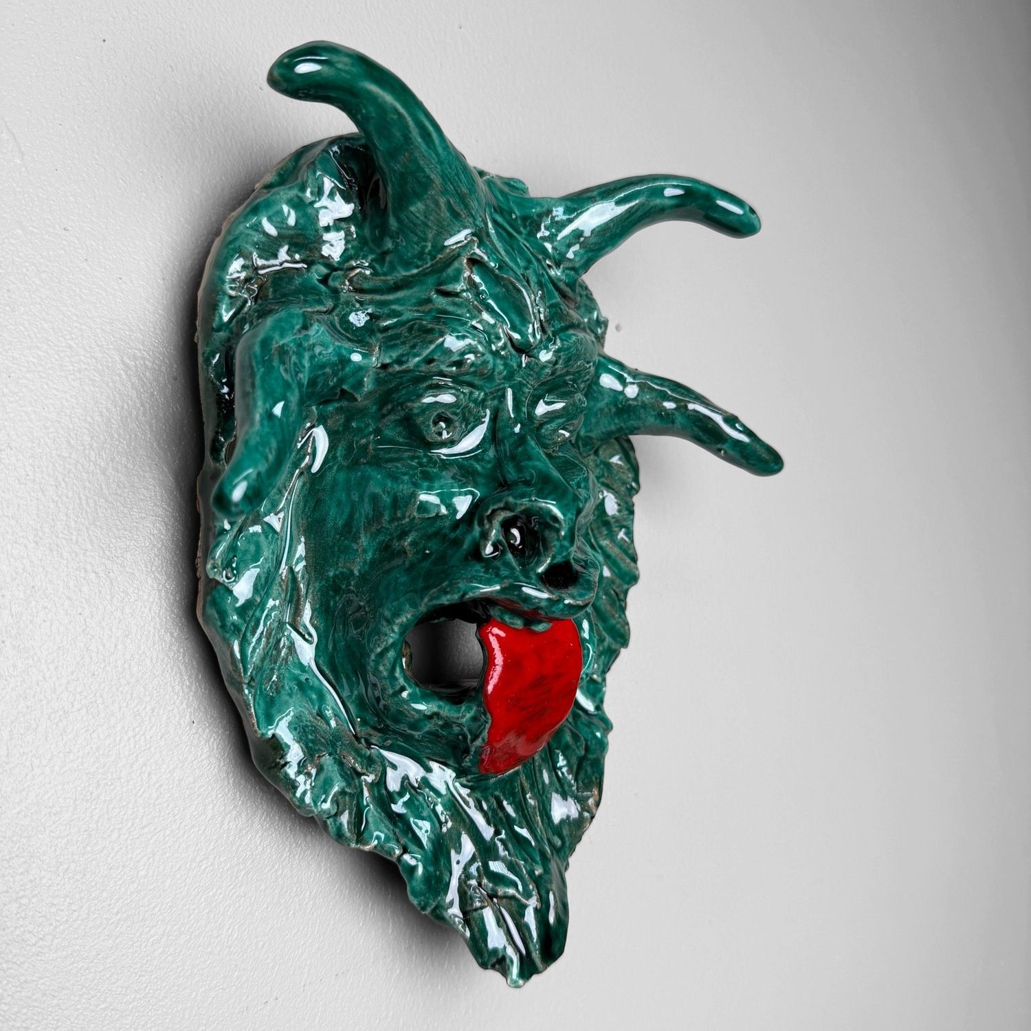 Unique Ceramic Apotropaic Mask, Gennaro Condurso, Italy