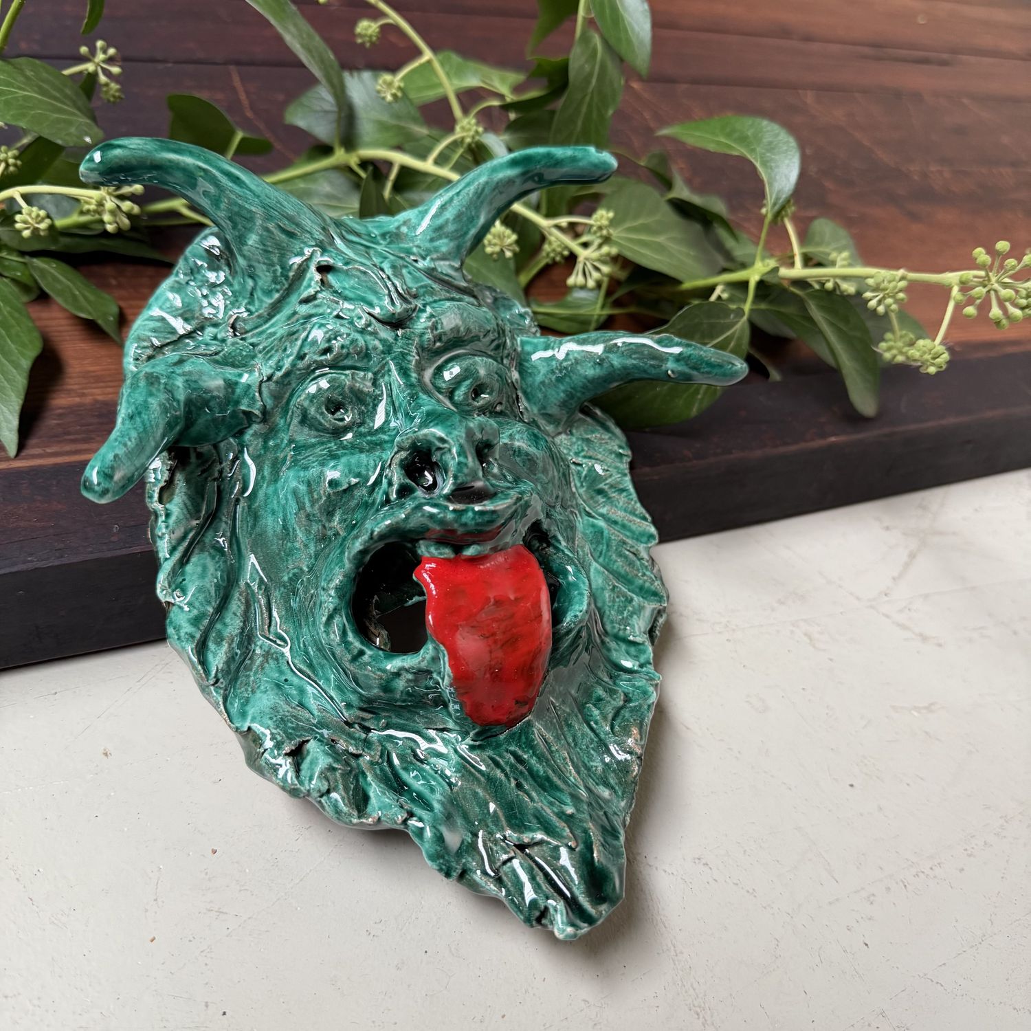 Unique Ceramic Apotropaic Mask, Gennaro Condurso, Italy
