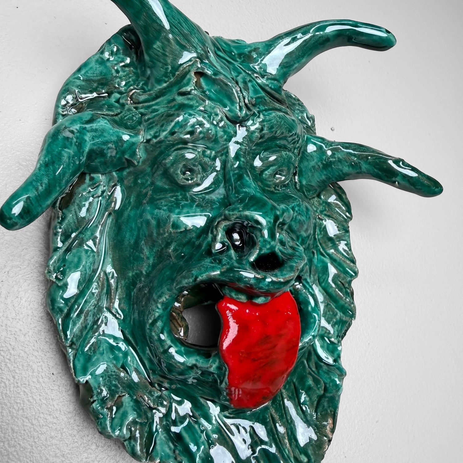 Unique Ceramic Apotropaic Mask, Gennaro Condurso, Italy