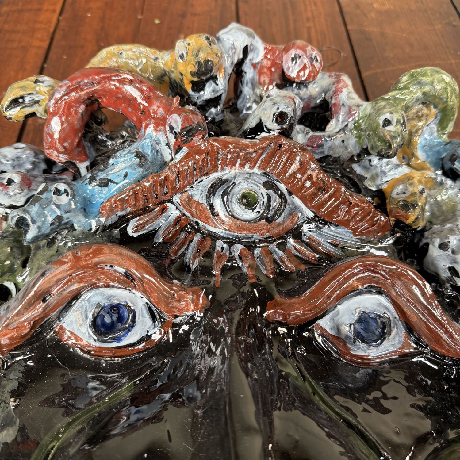 Monumental Apotropaic Mask, Cyclops Medusa, Gennaro Condurso, Italy