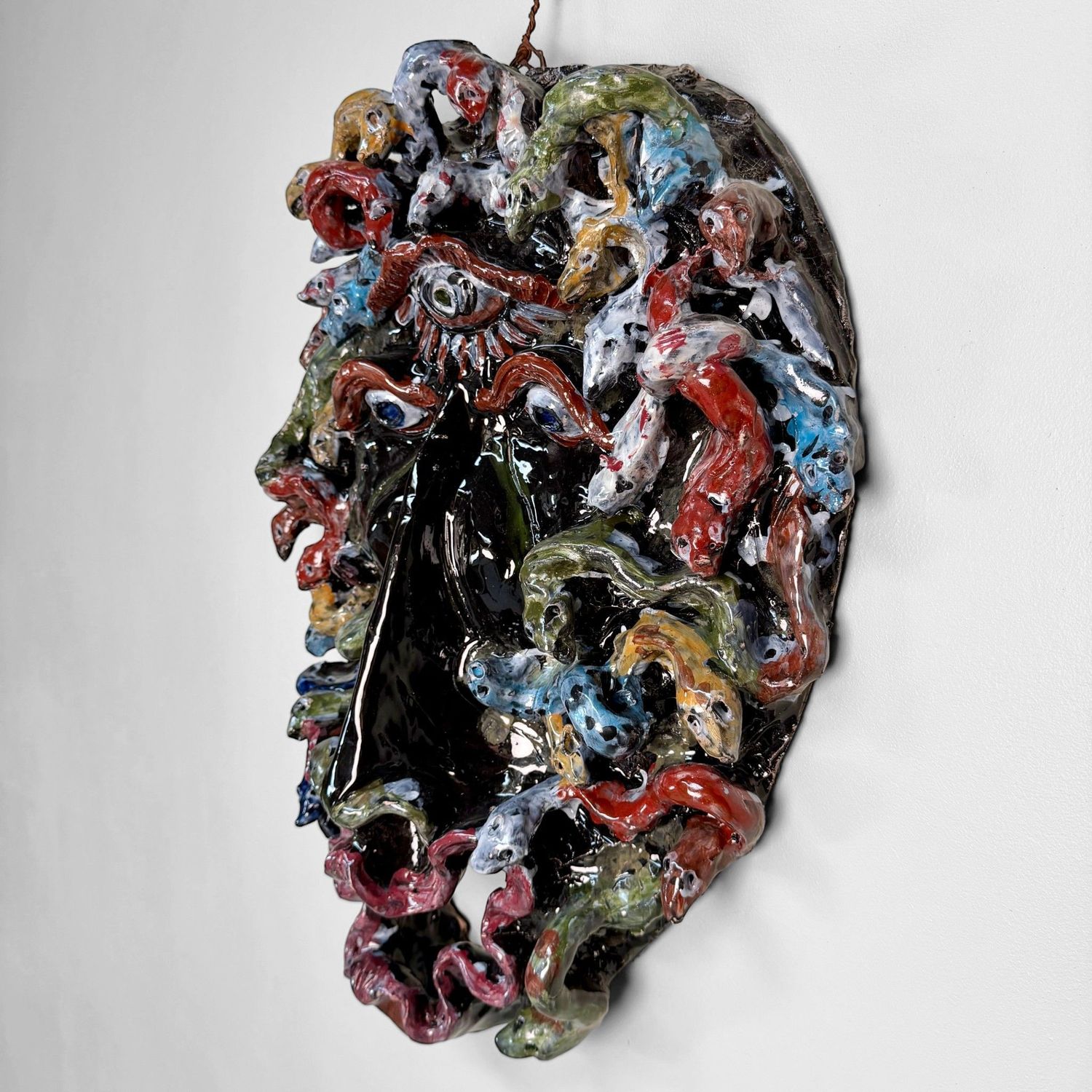 Monumental Apotropaic Mask, Cyclops Medusa, Gennaro Condurso, Italy