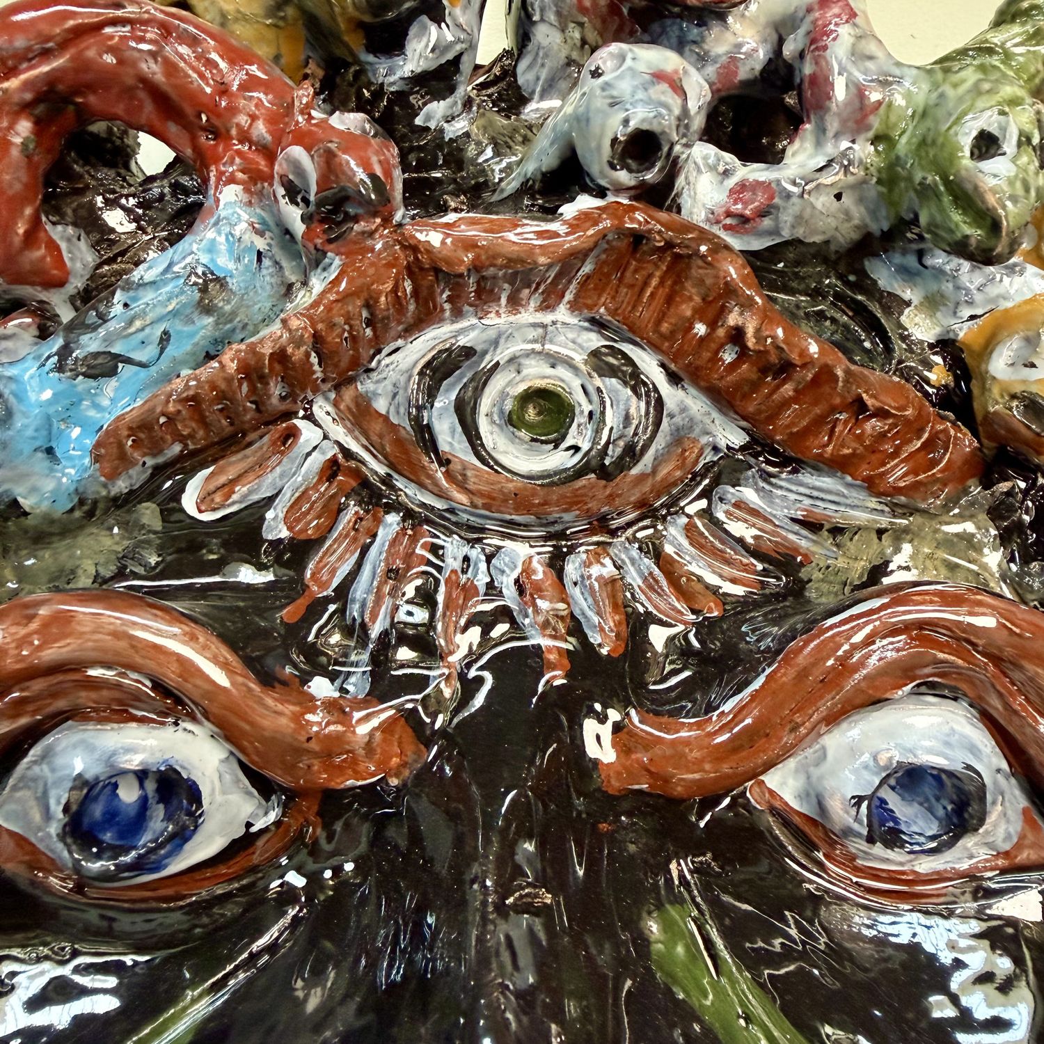 Monumental Apotropaic Mask, Cyclops Medusa, Gennaro Condurso, Italy